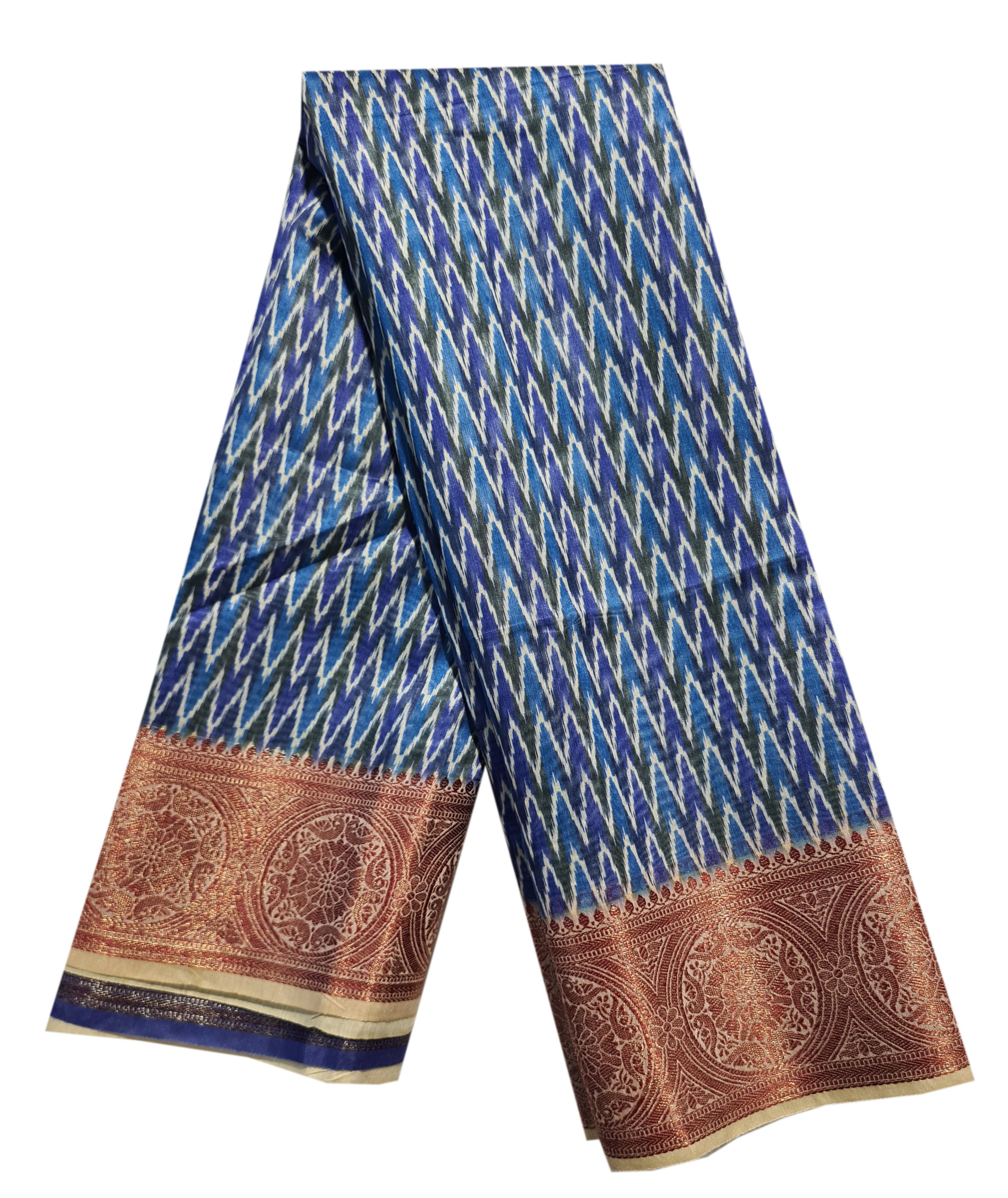 Semi Tussar Antic Design Sarees