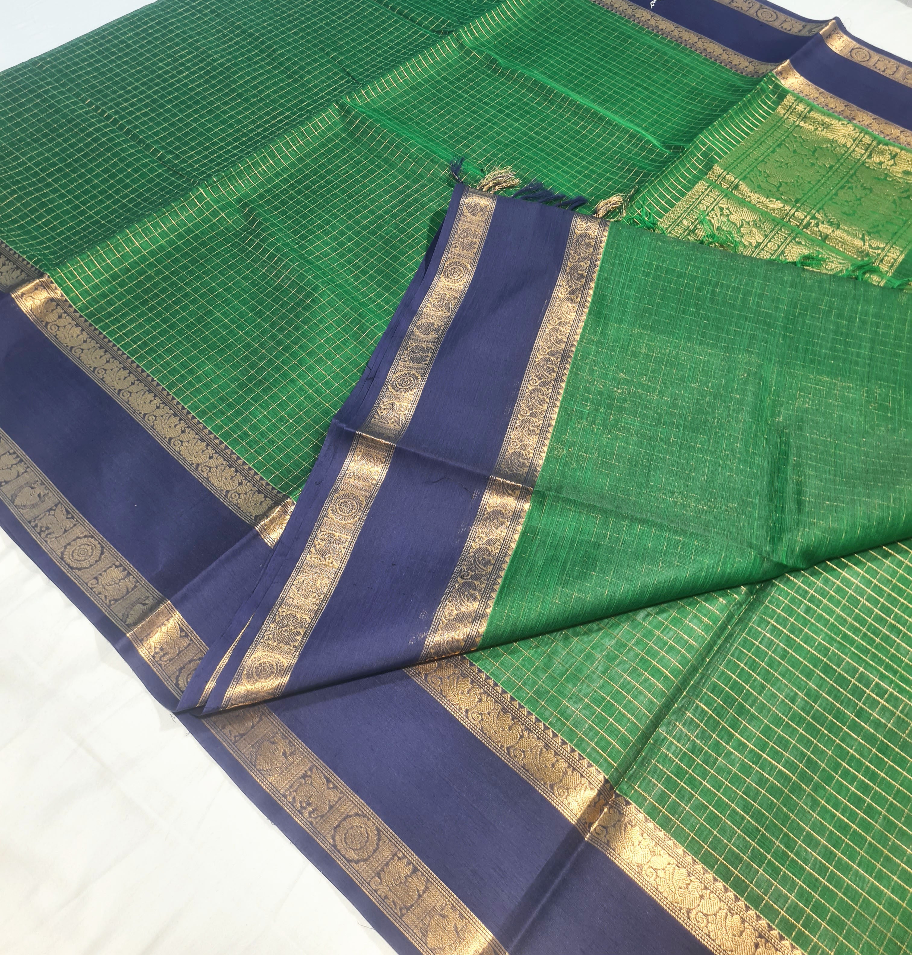 Kanchipuram Pure Silk Cotton Saree