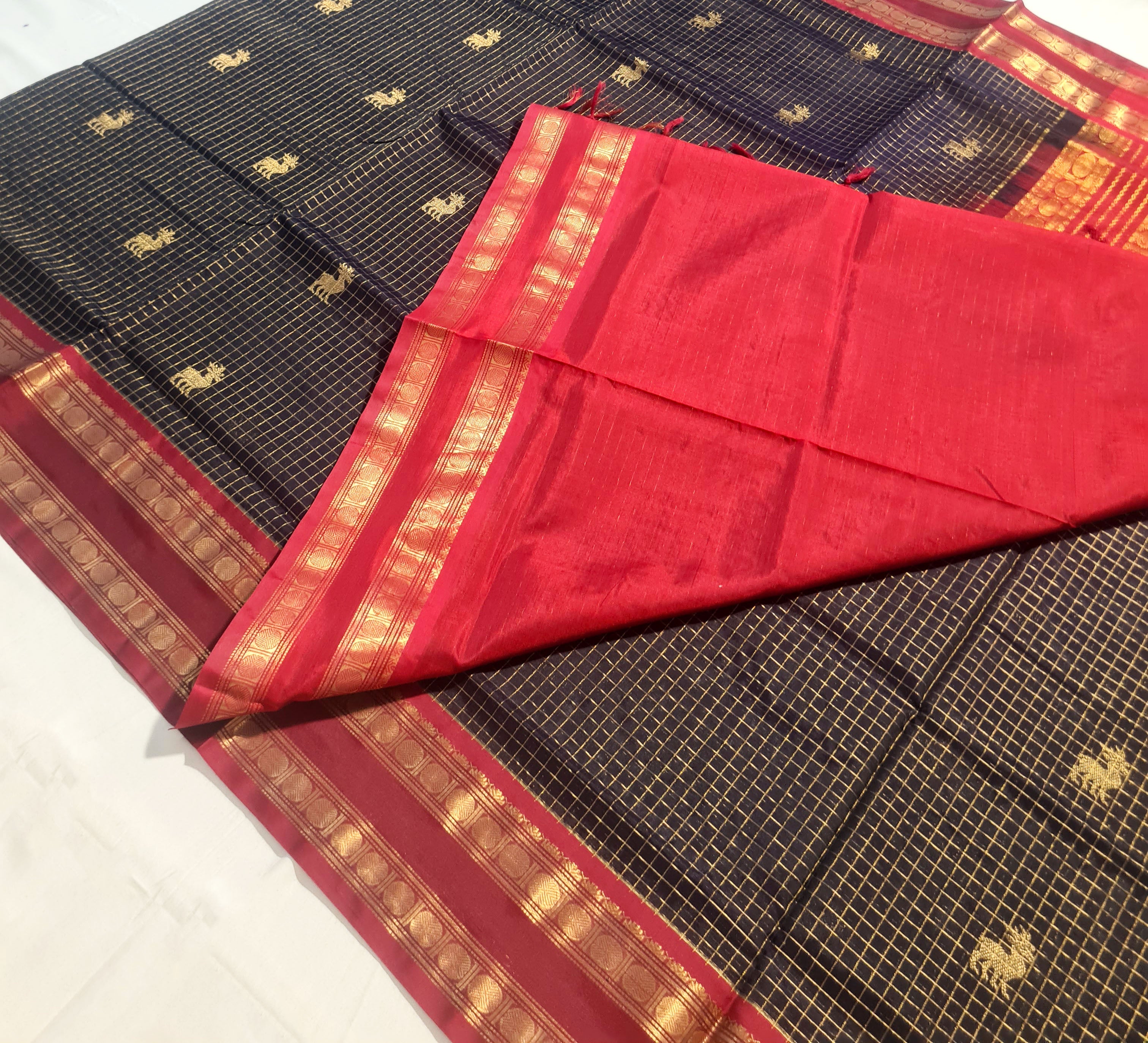 Kanchipuram Pure Silk Cotton Saree