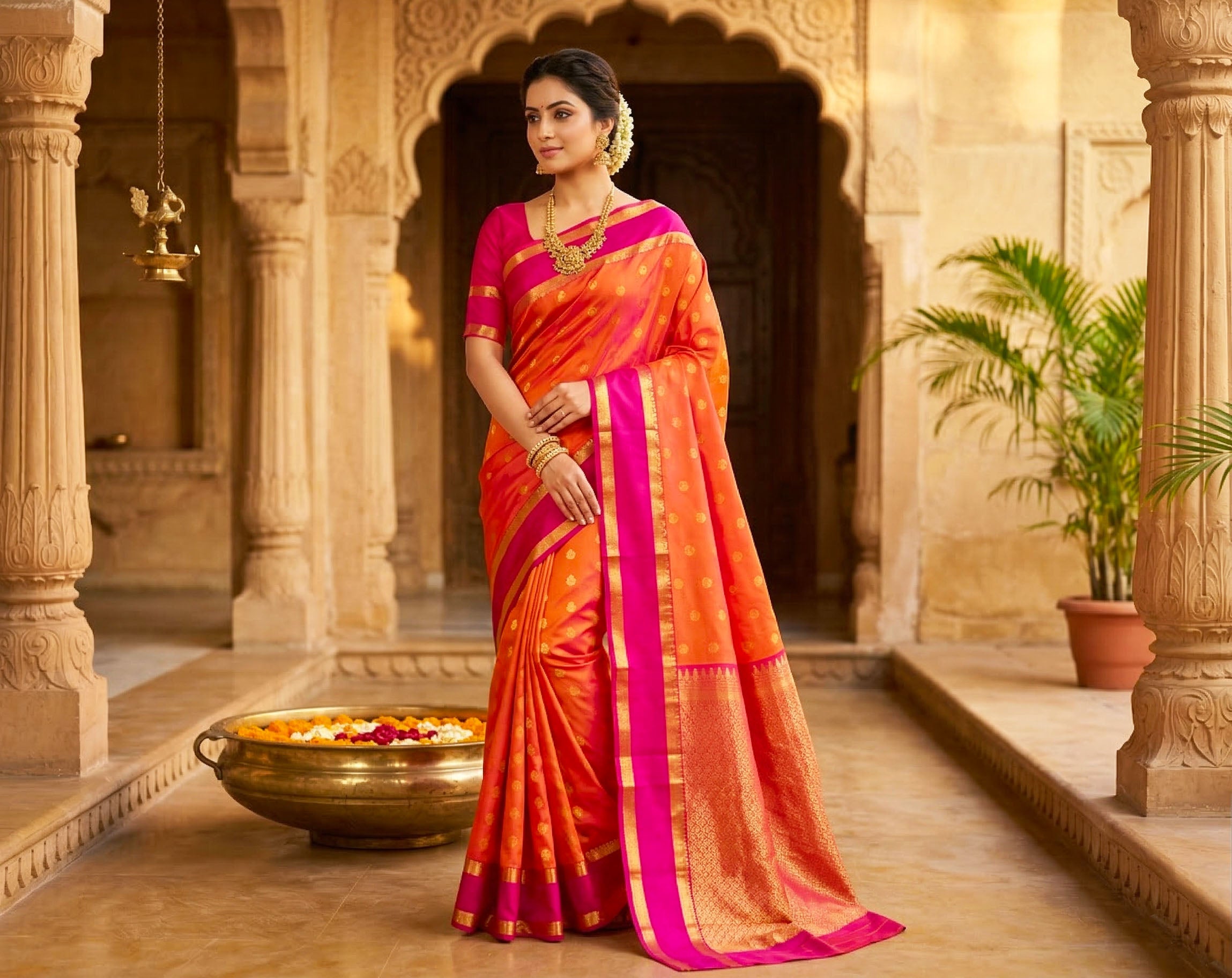 Kanchipuram Pure Soft Silk Saree