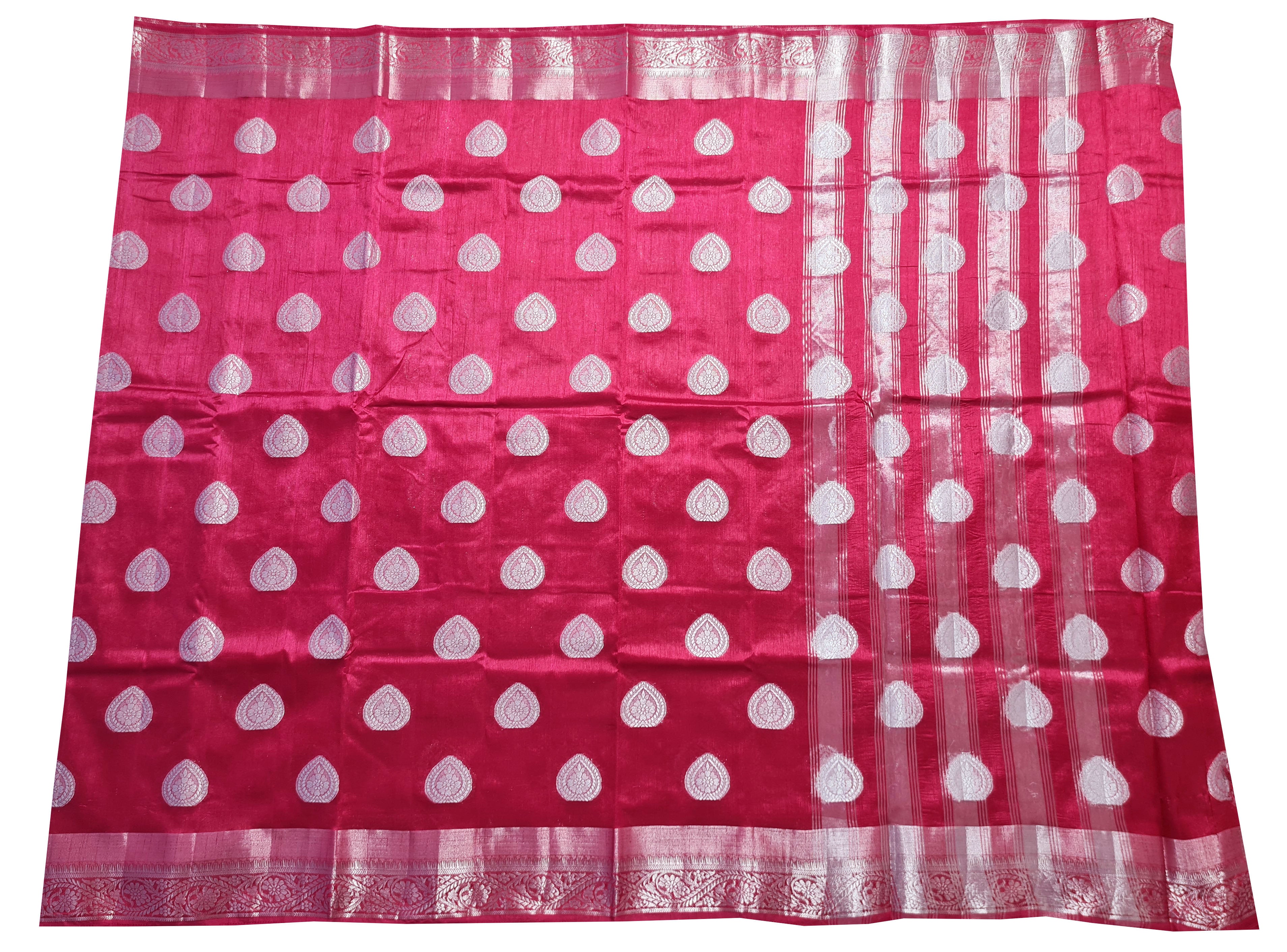 Bengaluru Silver Butta Tassar Sarees