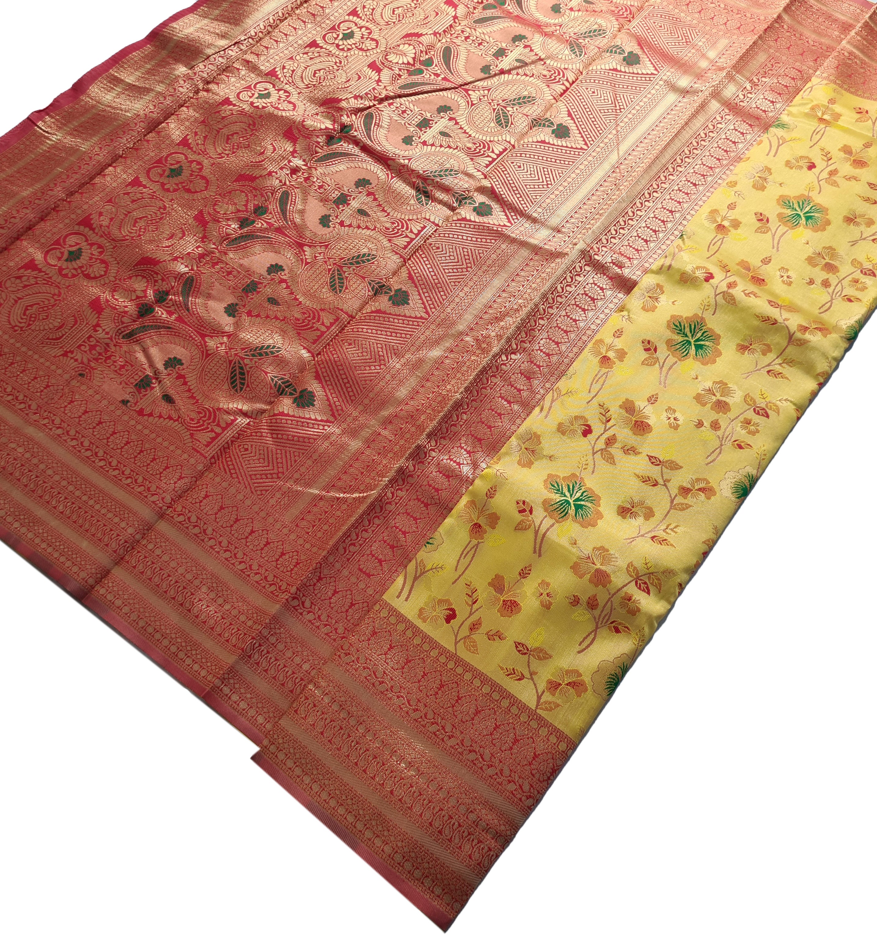Antique Zari Butta Silk Saree