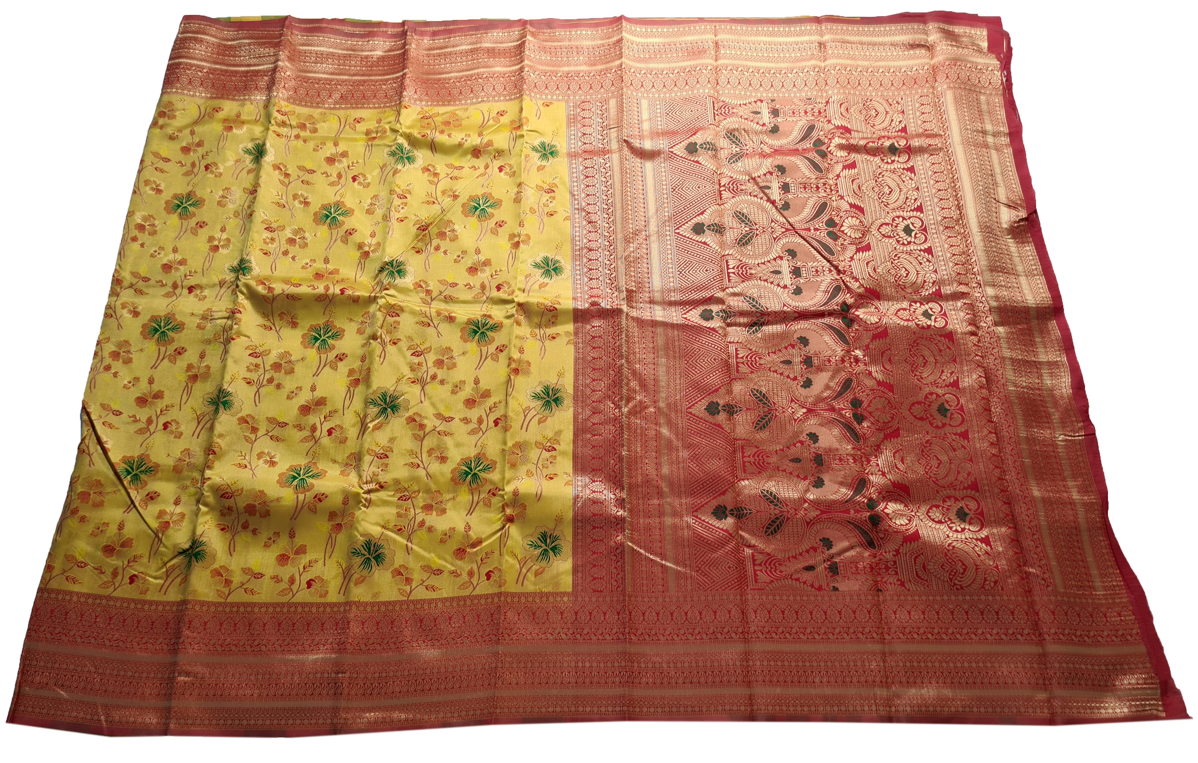 Antique Zari Butta Silk Saree