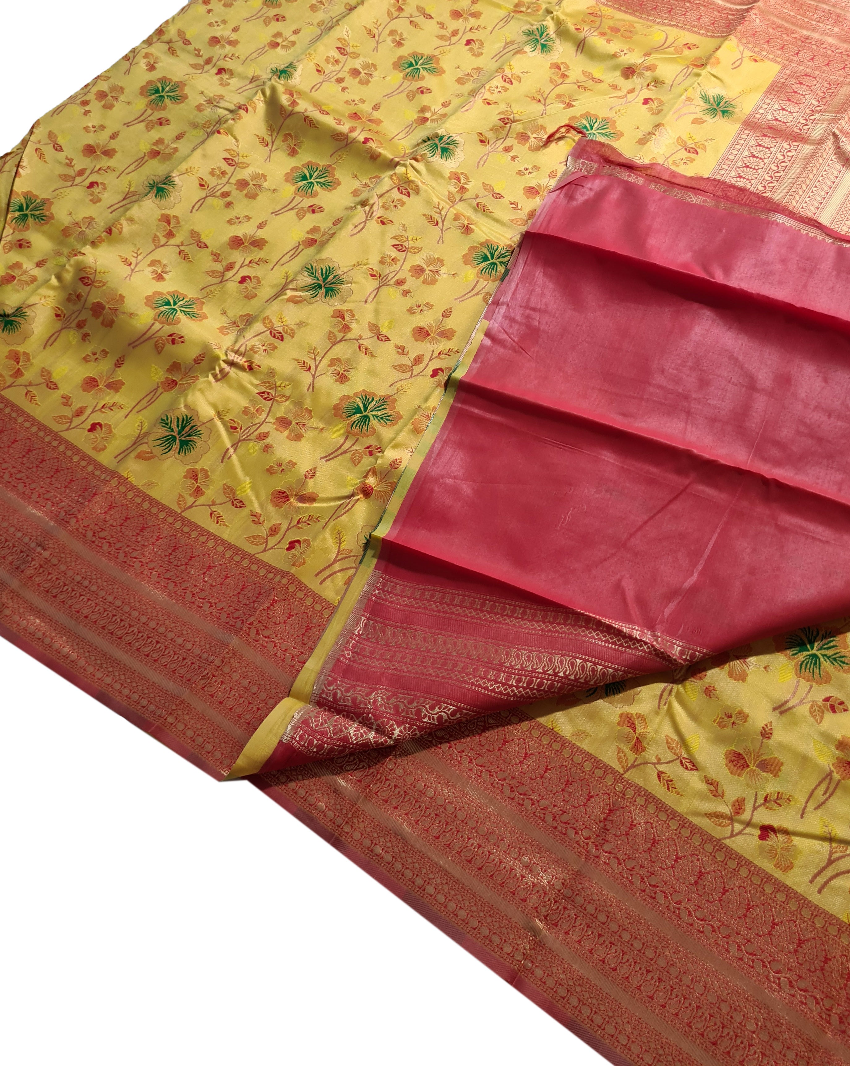 Antique Zari Butta Silk Saree