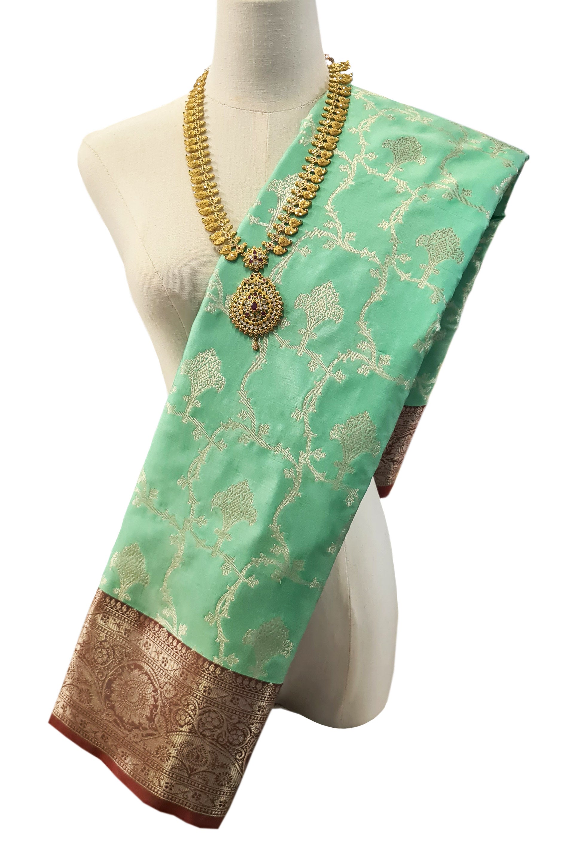 Banarasi Katan Jaal Silk Sarees