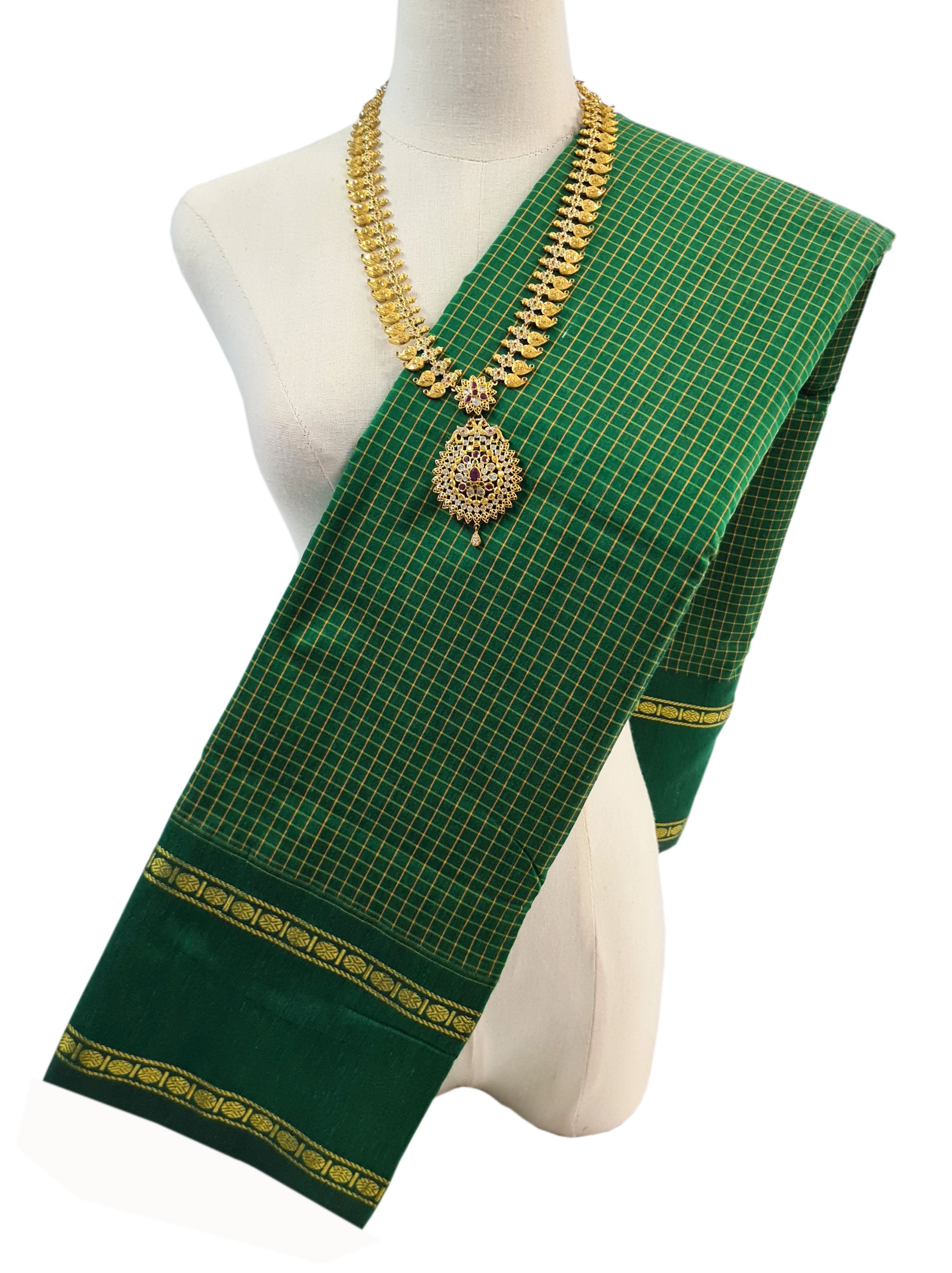 Vairaoosi Agarlic Cotton Silk Sarees