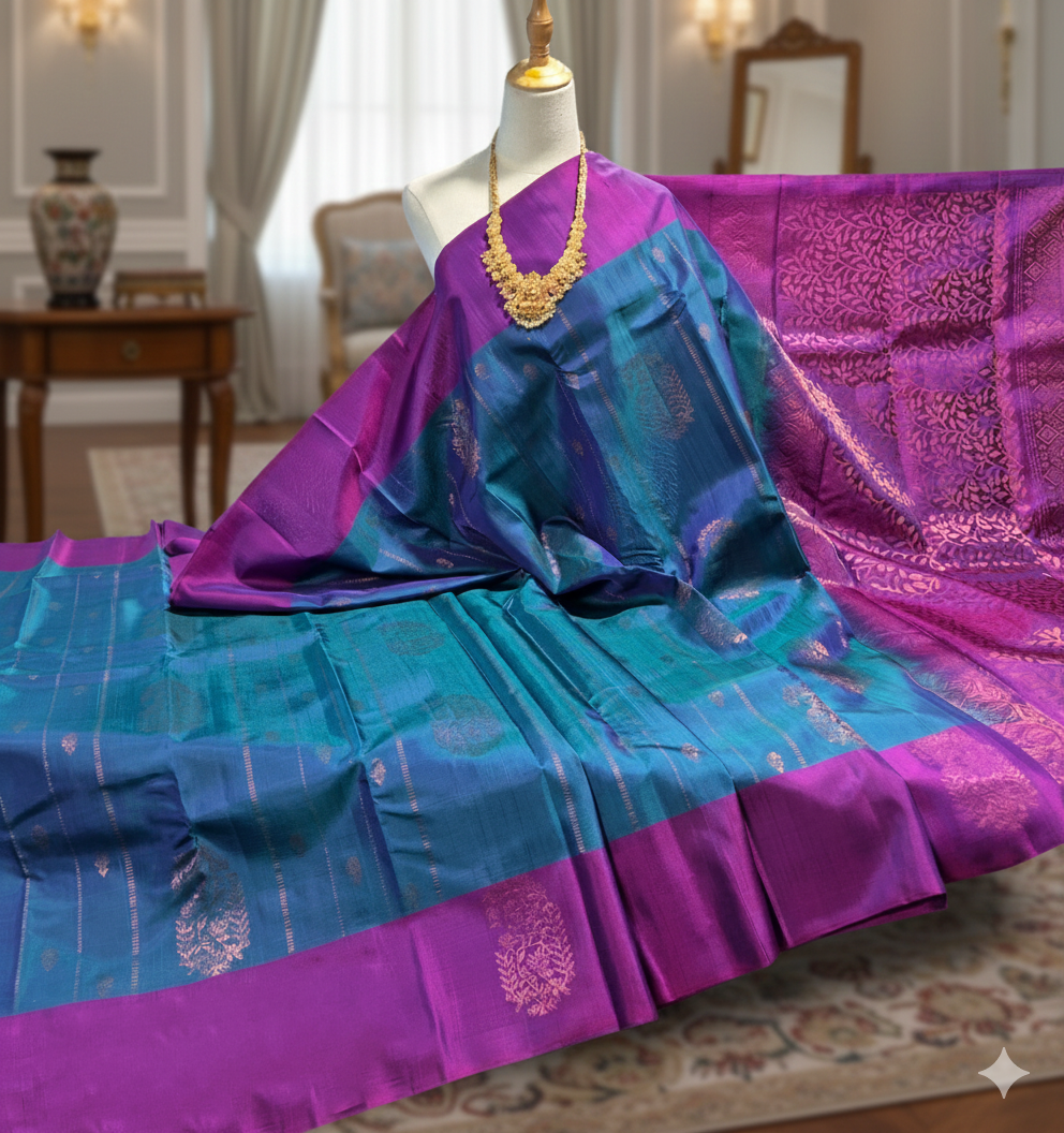 Kanchipuram Pure Soft Silk Saree