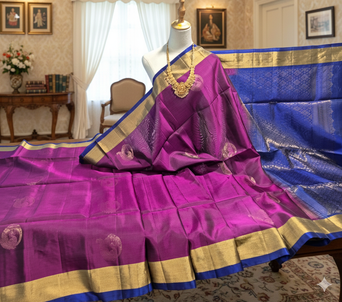 Kanchipuram Pure Soft Silk Saree