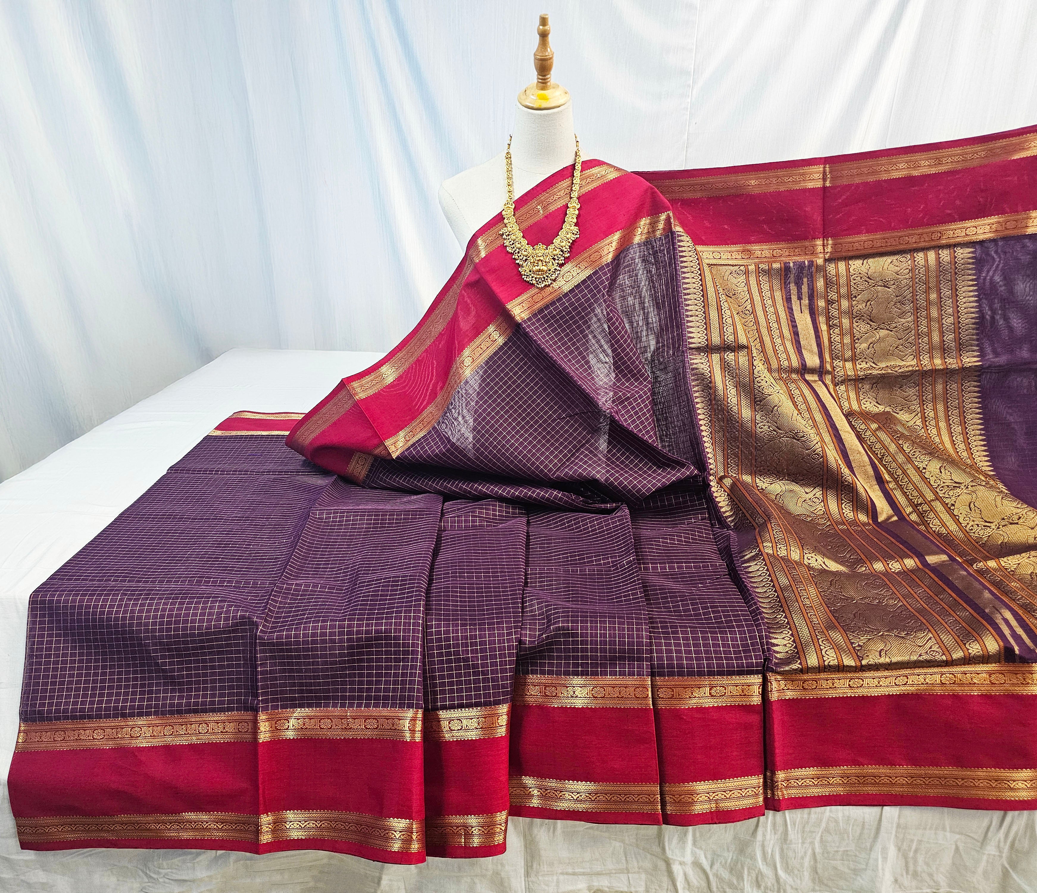 Kanchipuram Pure Silk Cotton Saree