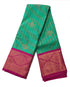 Kanchi Vegan Silk Saree With Contrast Blouse and Rich Jari Pallu