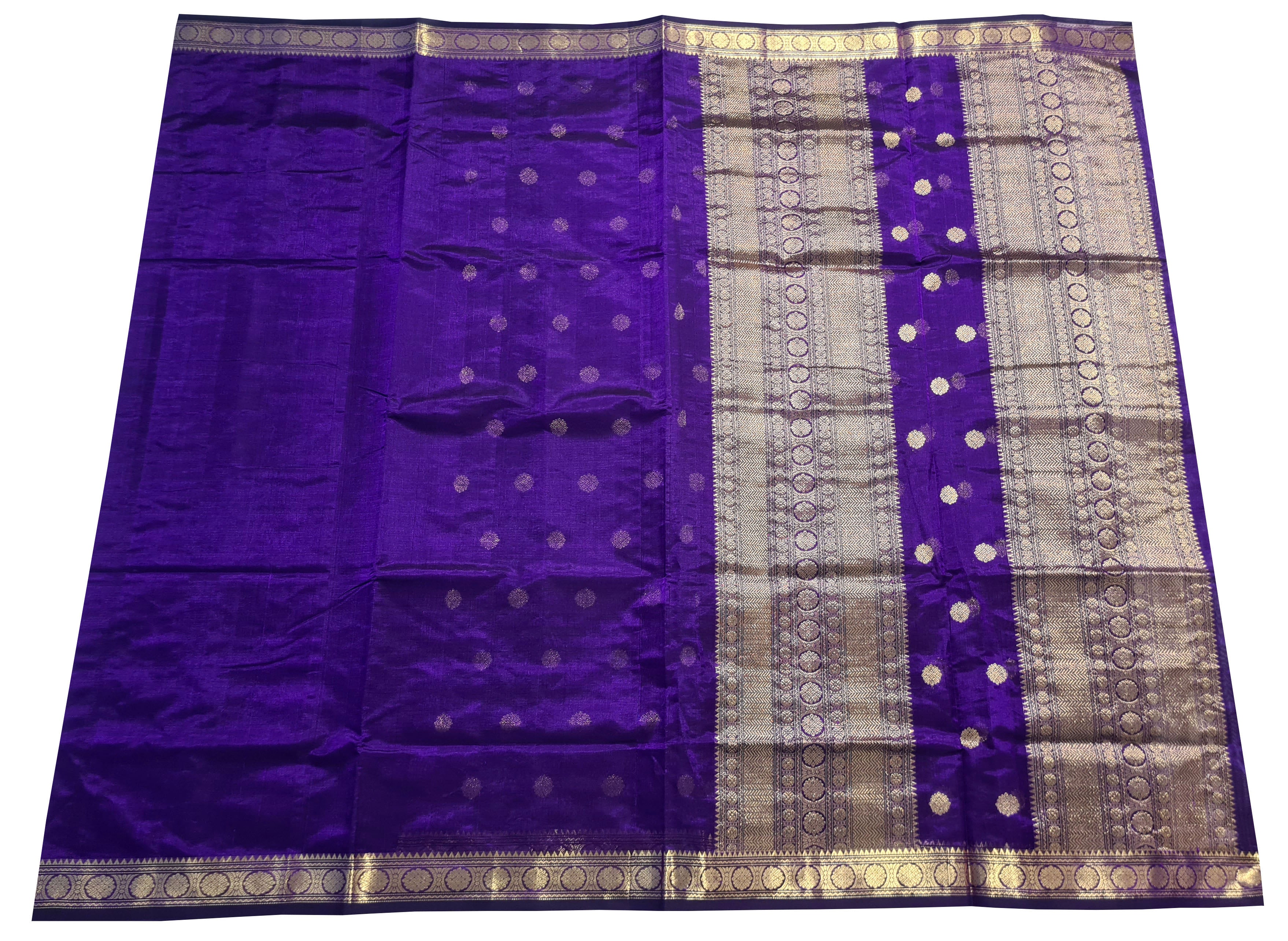 Rich work blouse Kanchipuram Pure Silk Cotton Saree