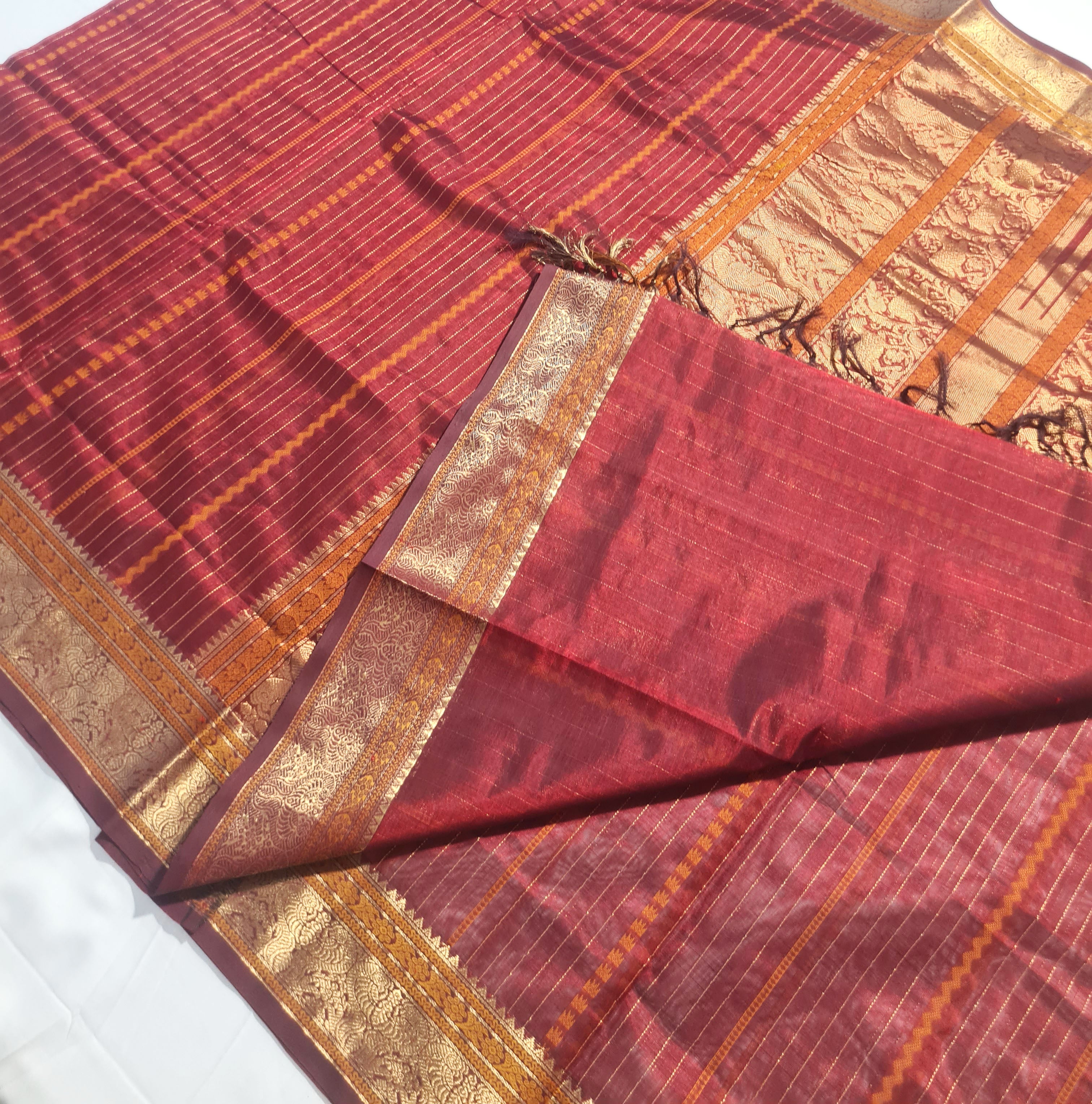 Kanchipuram Pure Silk Cotton Saree