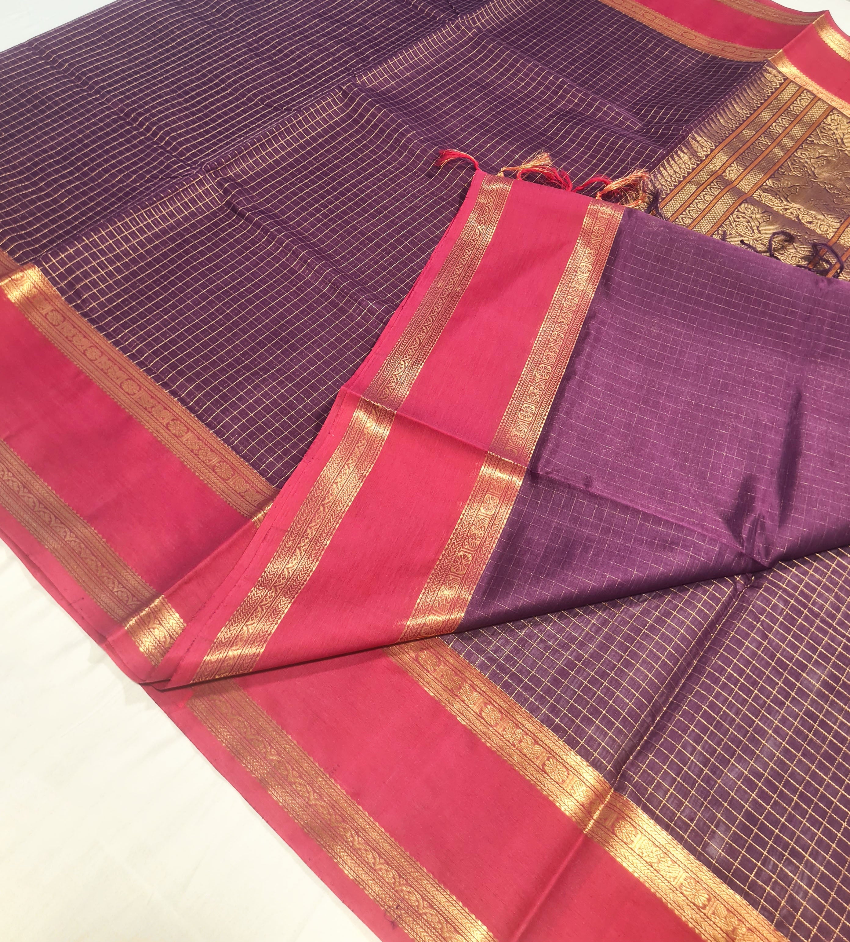 Kanchipuram Pure Silk Cotton Saree