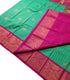 Kanchi Vegan Silk Saree With Contrast Blouse and Rich Jari Pallu