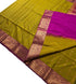 Kanchi Vegan Silk Saree With Contrast Blouse and Rich Jari Pallu