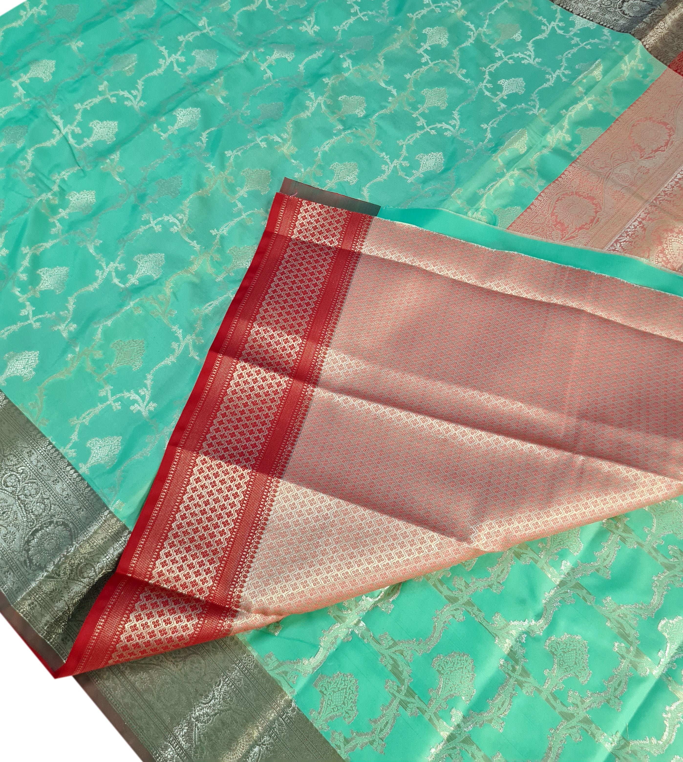 Banarasi Katan Jaal Silk Sarees