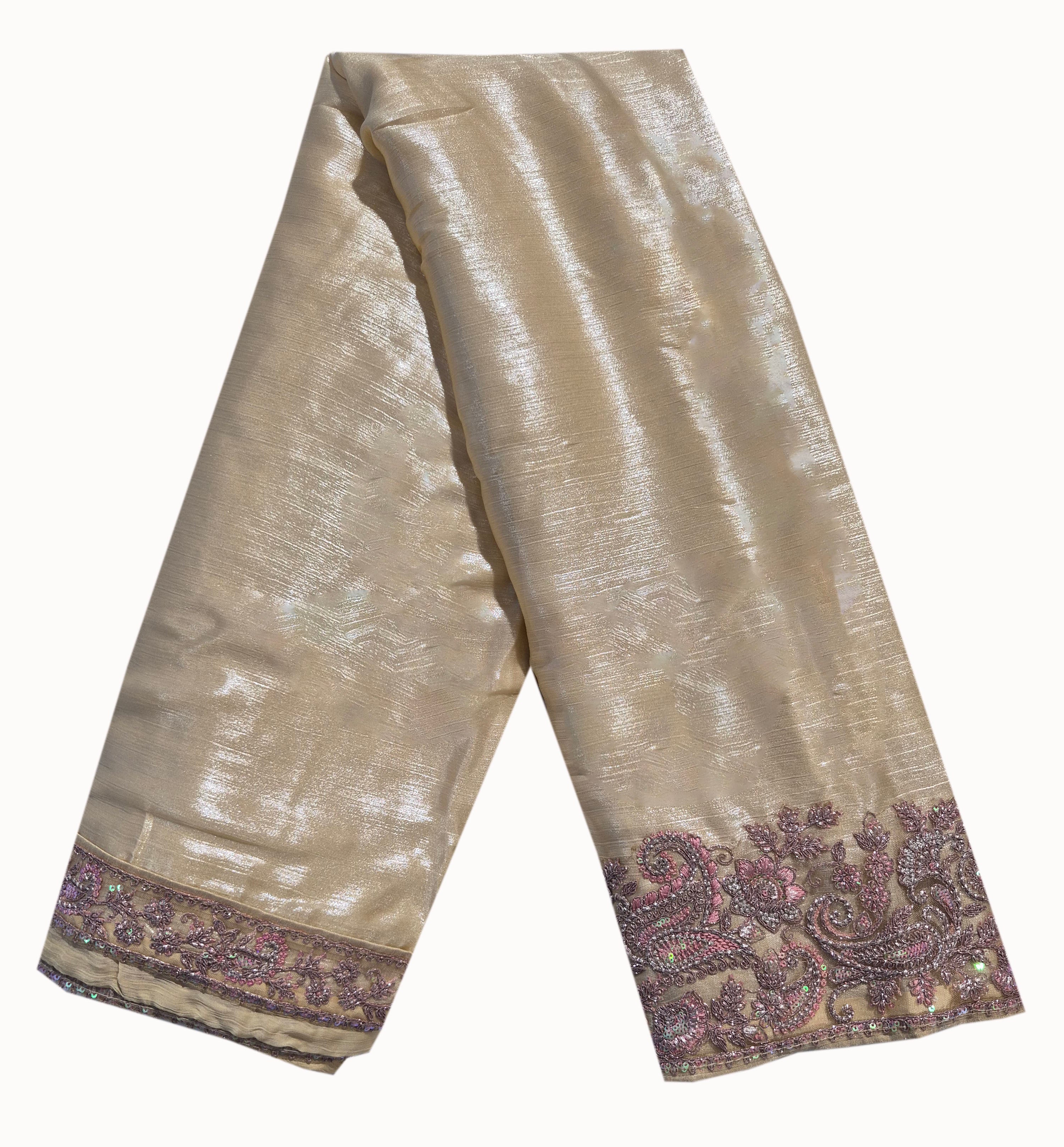 TFH Presents Sandal Wood 1303 Satin Chiffon Party Wear Sarees Collection