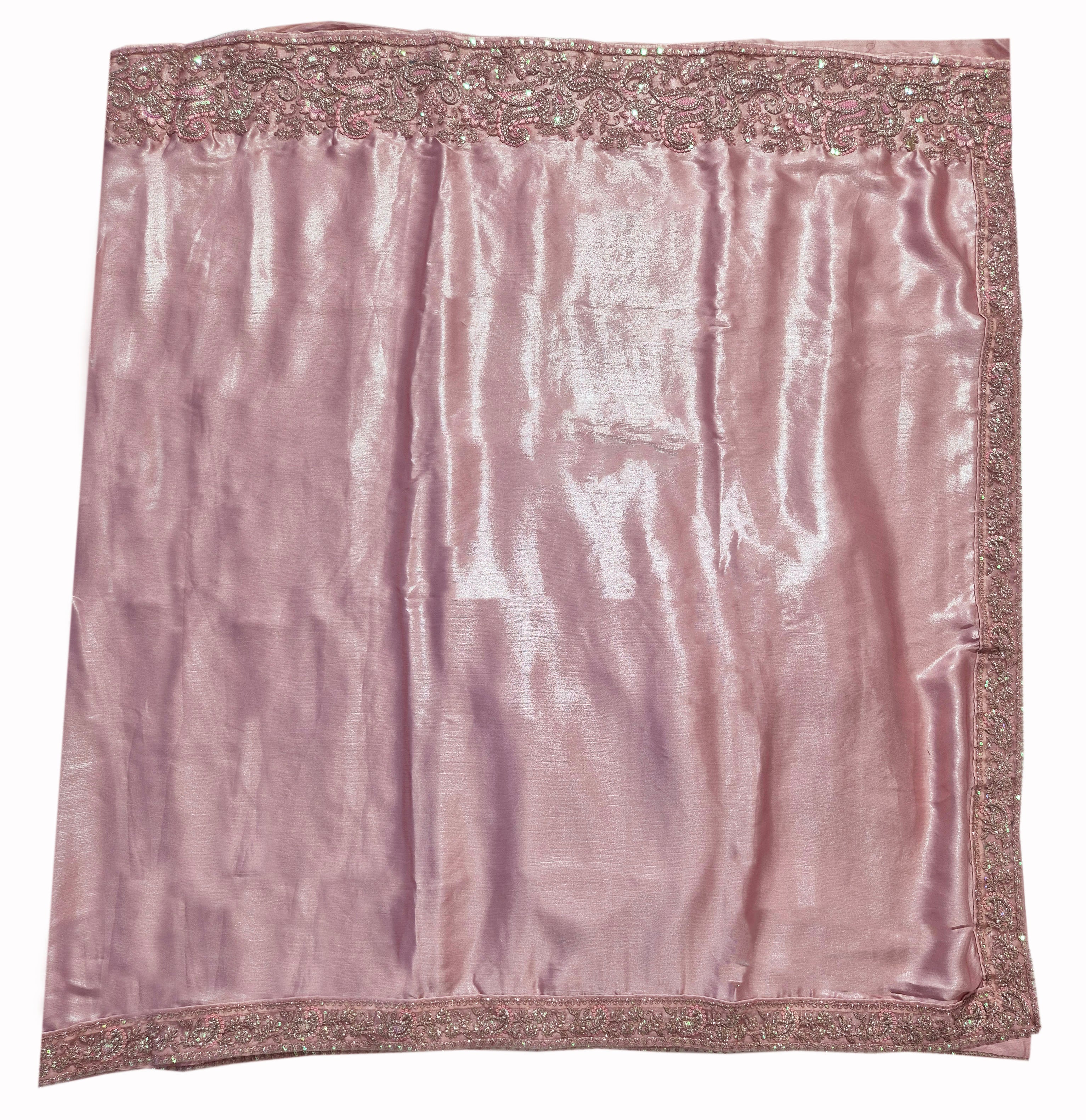 TFH Presents Sandal Wood 1303 Satin Chiffon Party Wear Sarees Collection