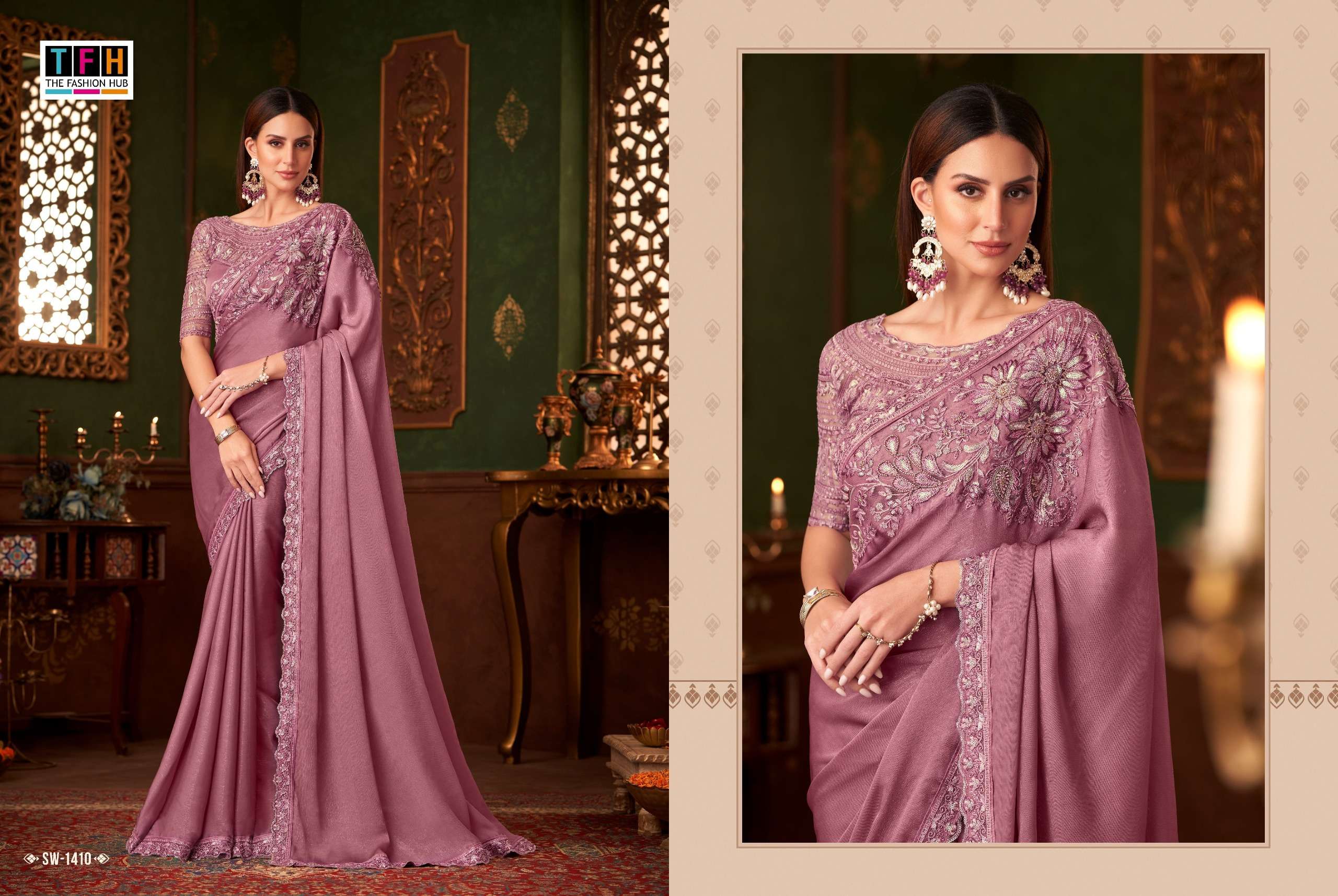TFH Presents Sandalwood Vol-14 Fancy Designer Work Sarees Collection