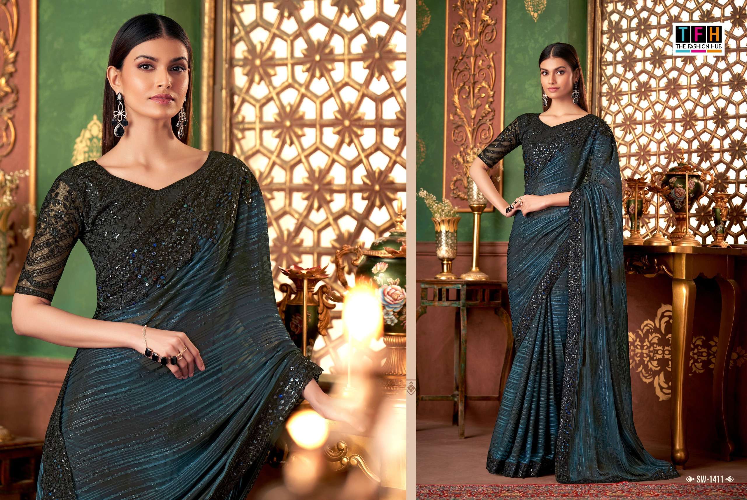 TFH Presents Sandalwood Vol-14 Fancy Designer Work Sarees Collection