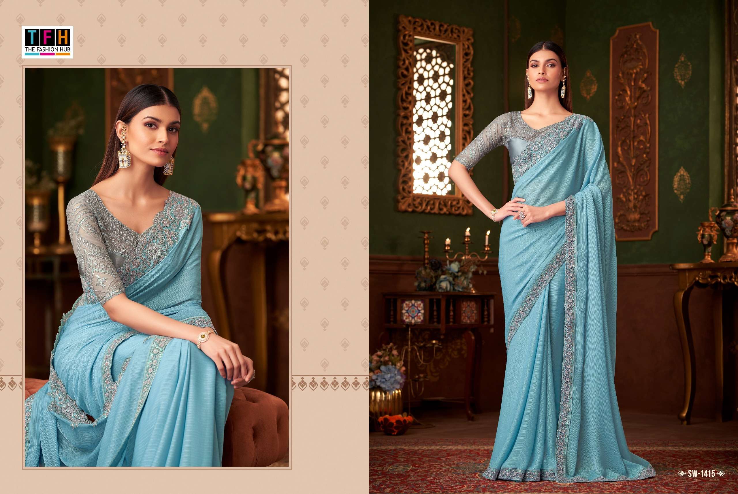 TFH Presents Sandalwood Vol-14 Fancy Designer Work Sarees Collection