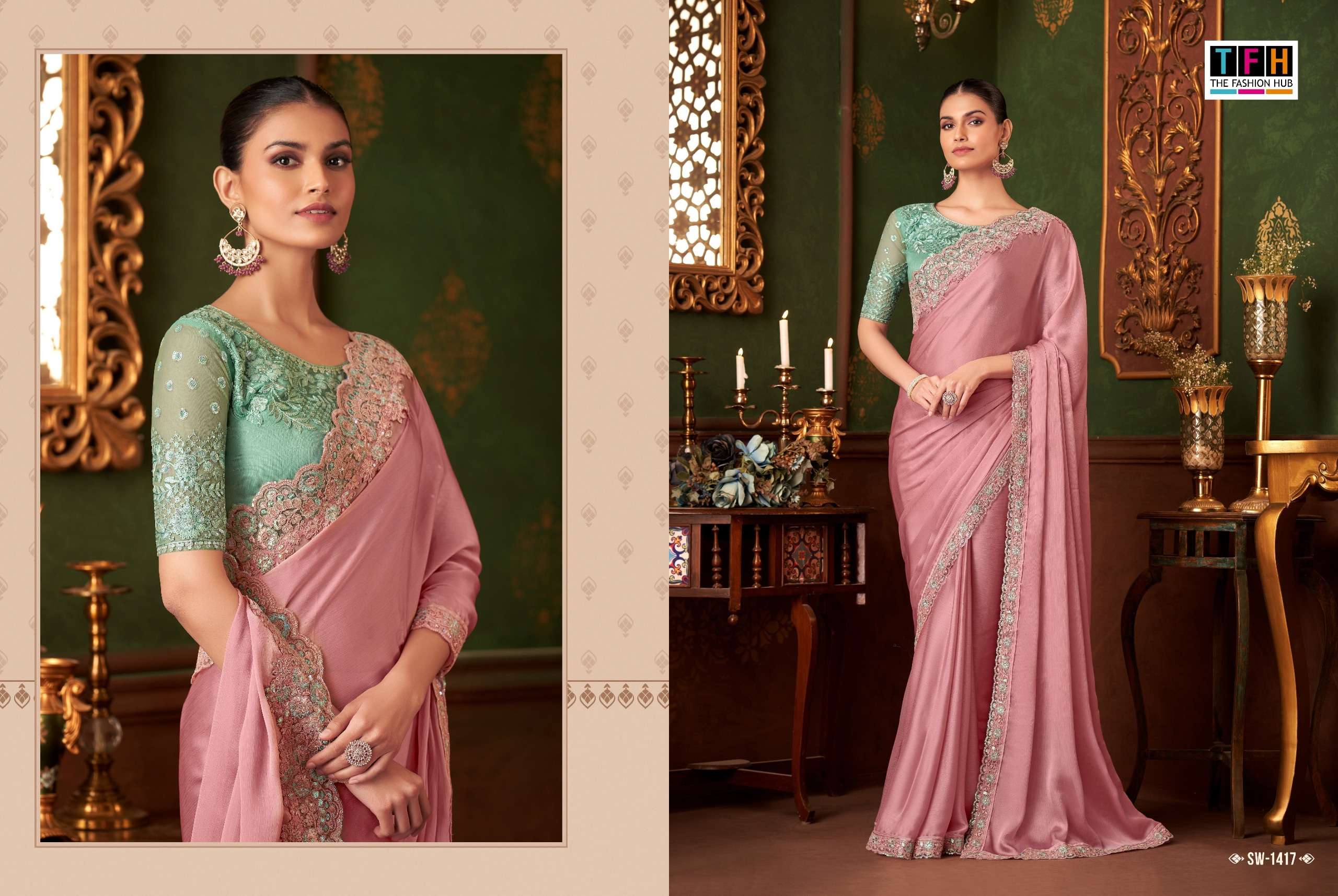 TFH Presents Sandalwood Vol-14 Fancy Designer Work Sarees Collection