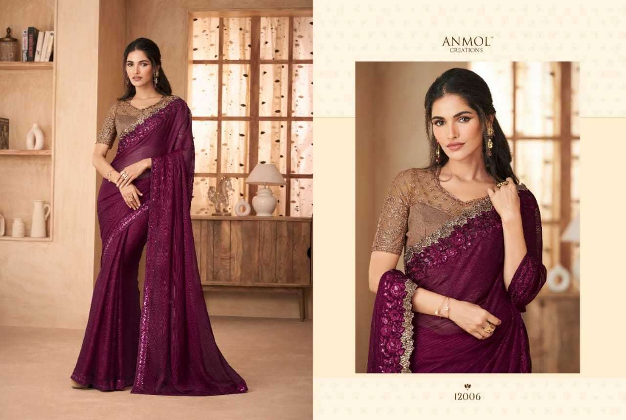 ANMOL CREATION PRESENTS ELEGANCE  FASHIONABLE PARTY WEAR SAREES