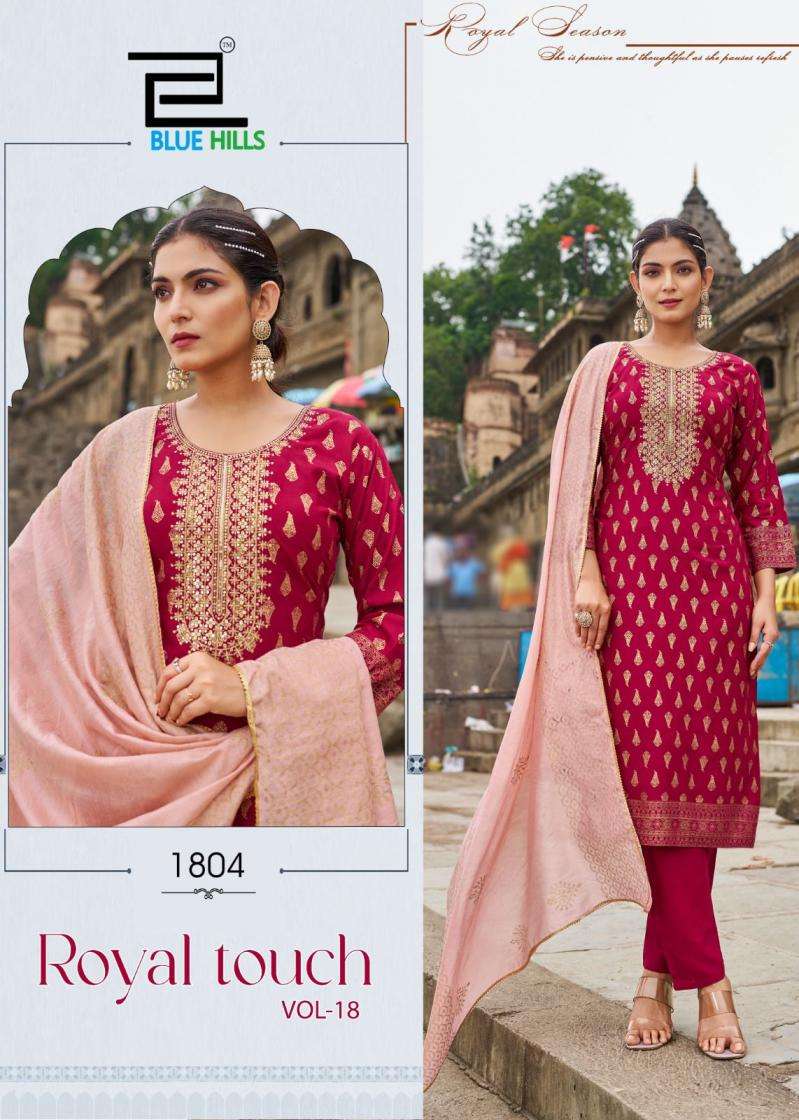Blue Hills Presents Royal Touch VOL-18 Rayon Fancy Big Size Kurtis Collections
