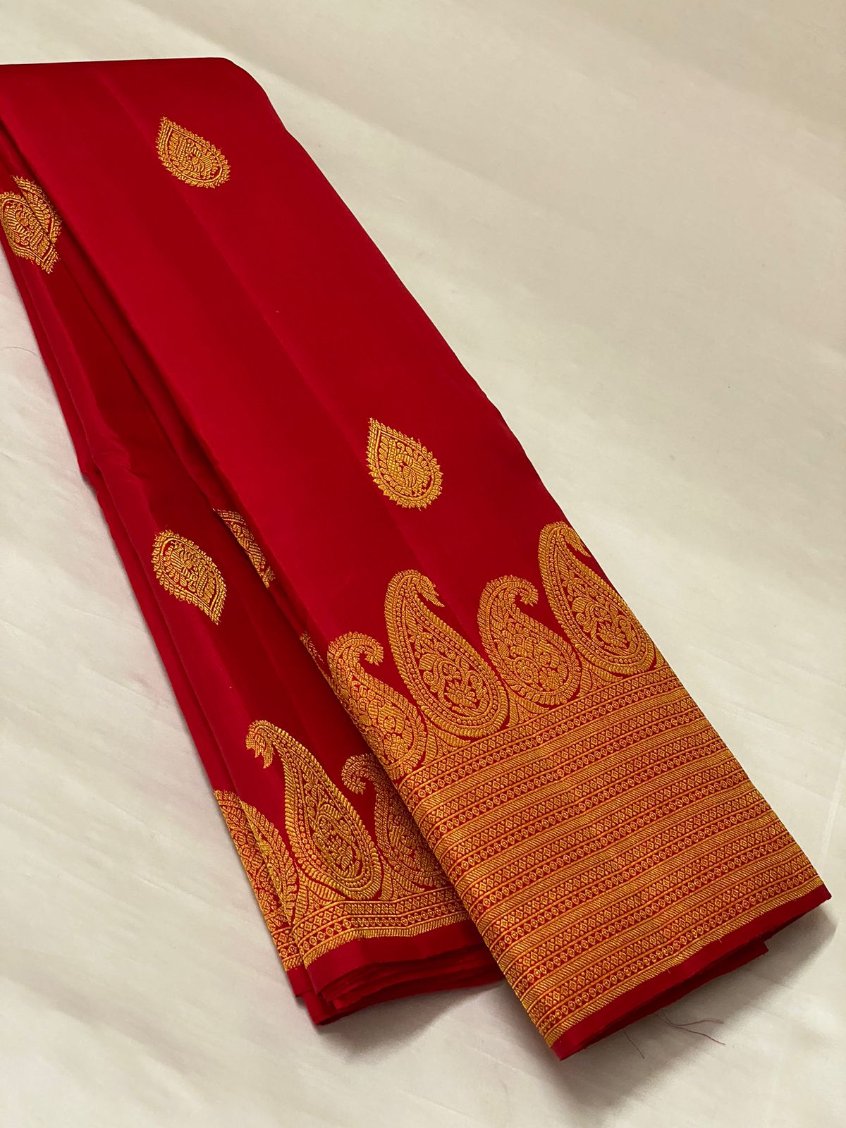 KANCHIPURAM PURE SILK HANDLOOM SAREE   WITH 2 GRAM PURE JARI