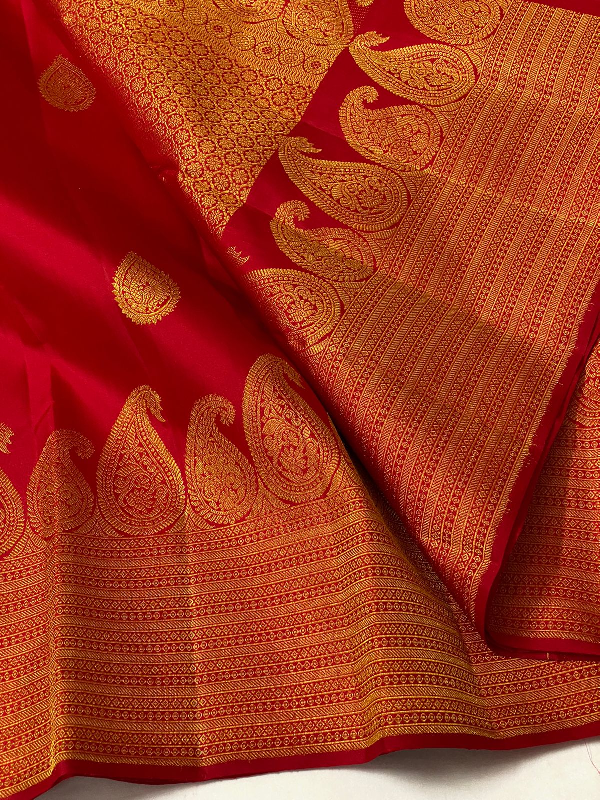 KANCHIPURAM PURE SILK HANDLOOM SAREE   WITH 2 GRAM PURE JARI