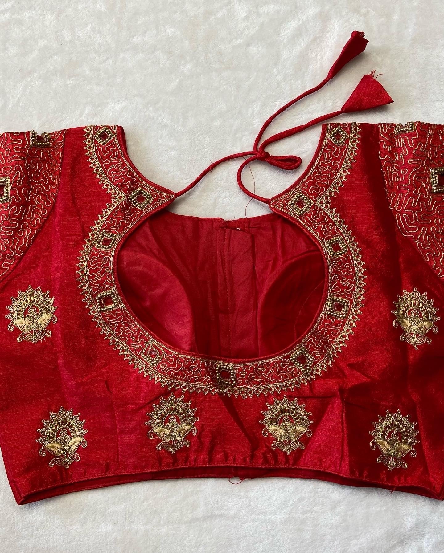 Heavy Embroidery & beads work Blouse - Generic 