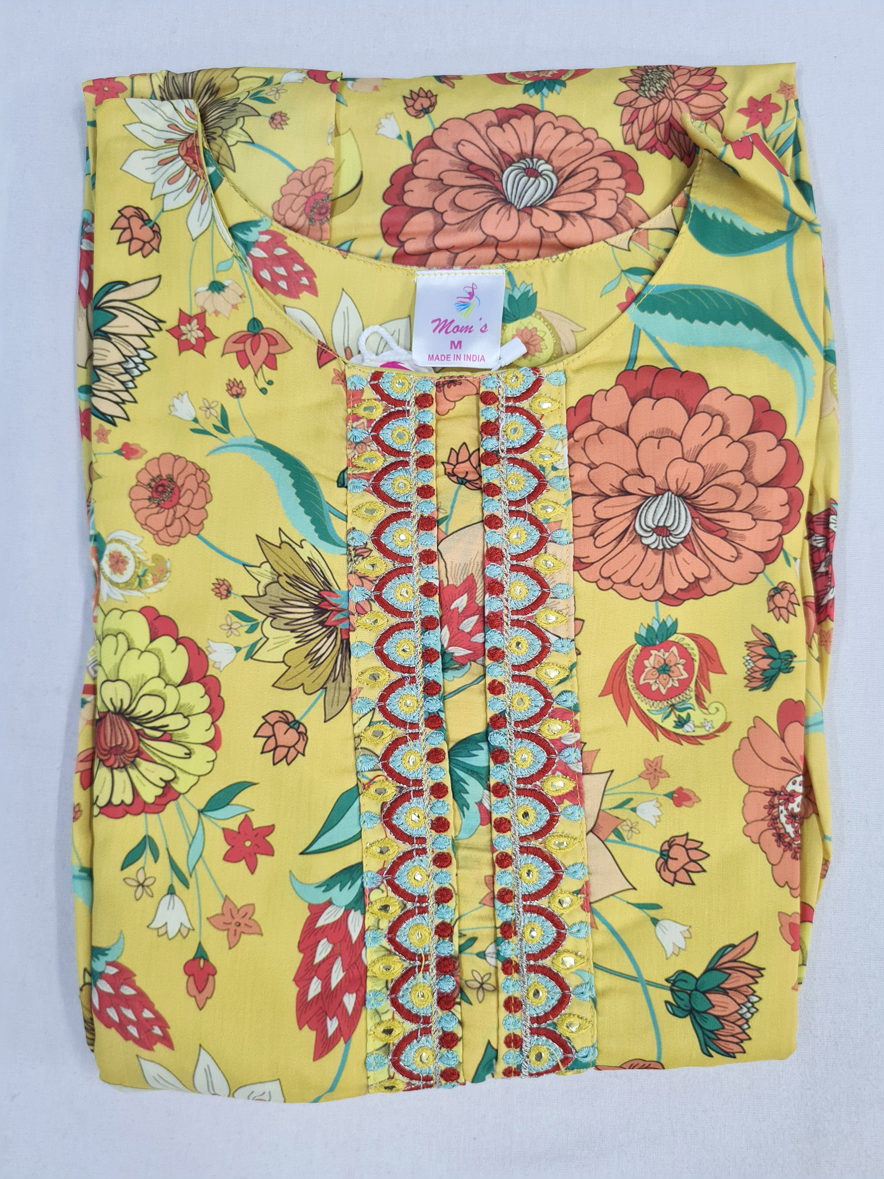 Designer Floral Anarkali Kurtis Collection by MOM's CREATION