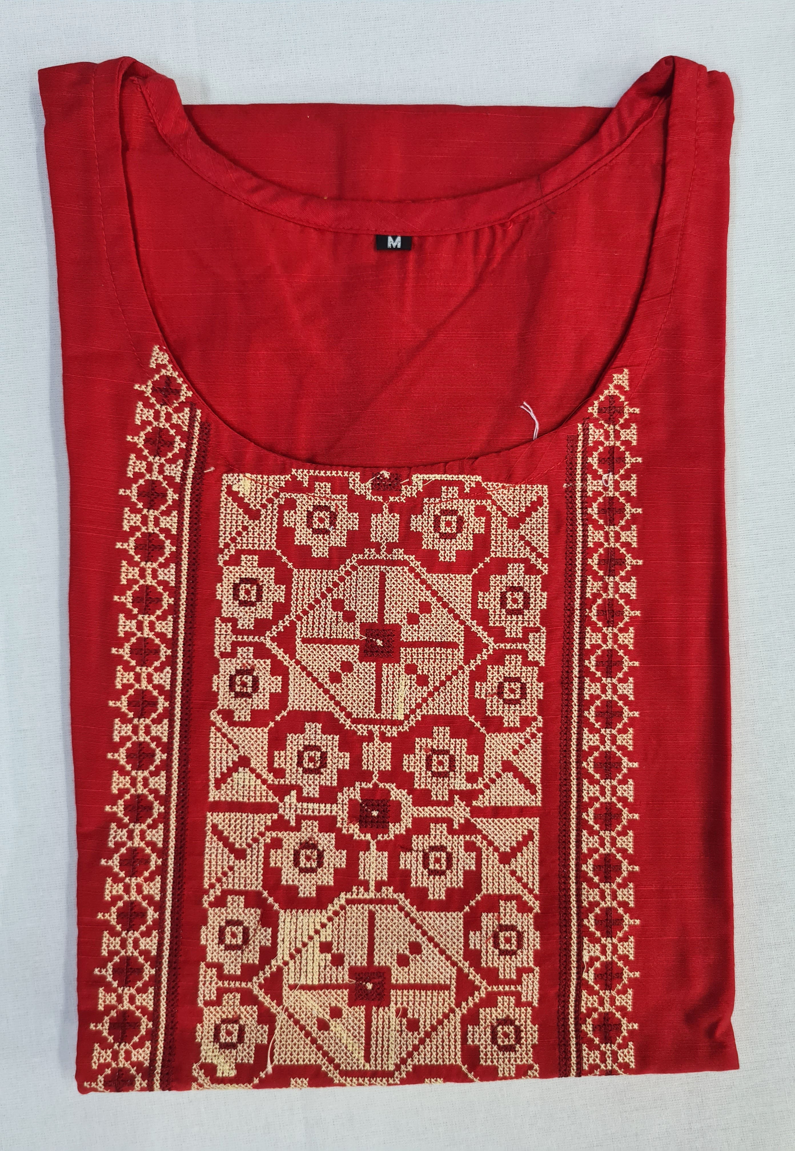 Embroidery Readymade Kurtis Collection by MLIANA CROSSET