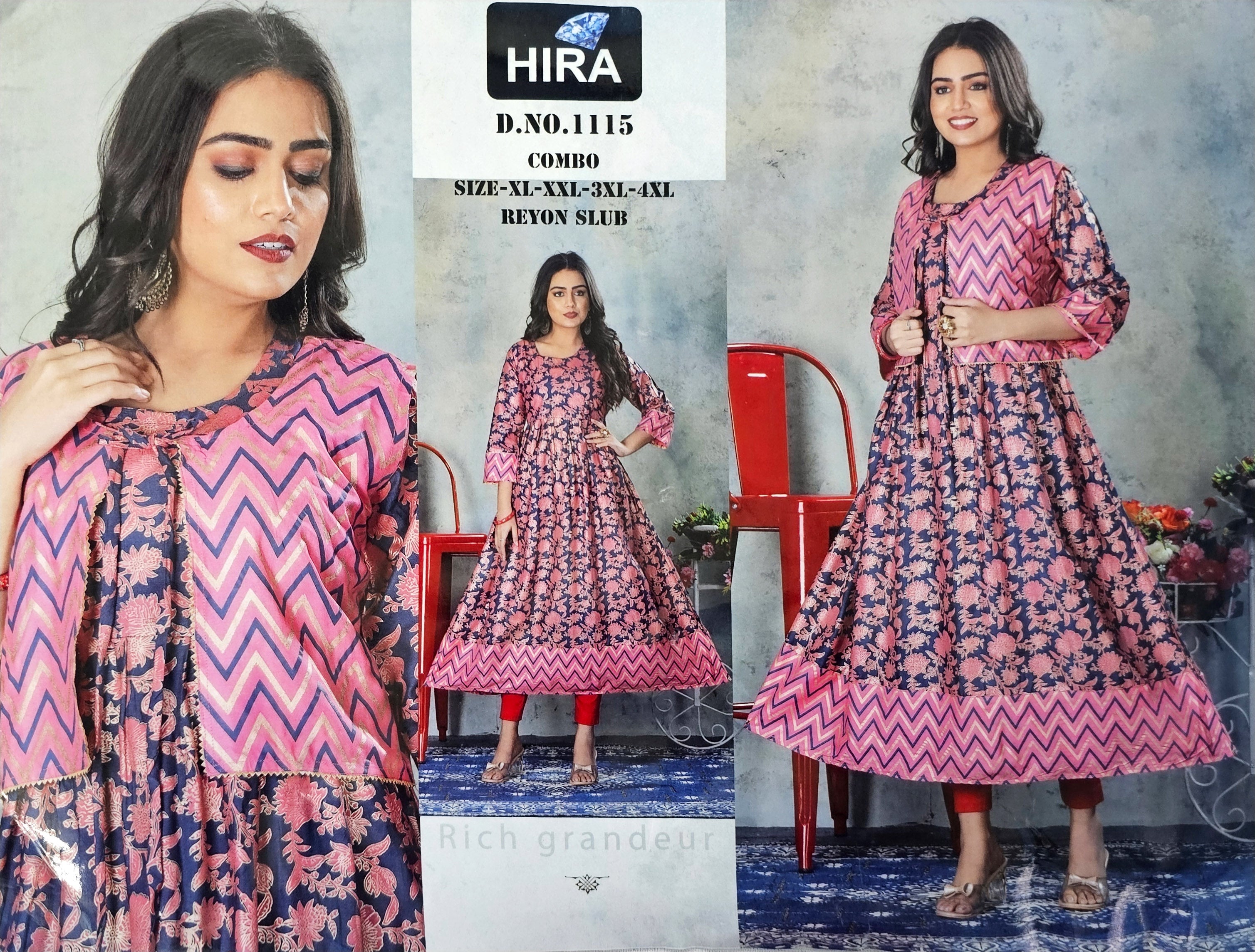 Anarkali Styled Kurtis With Jacket Collection by HIRA