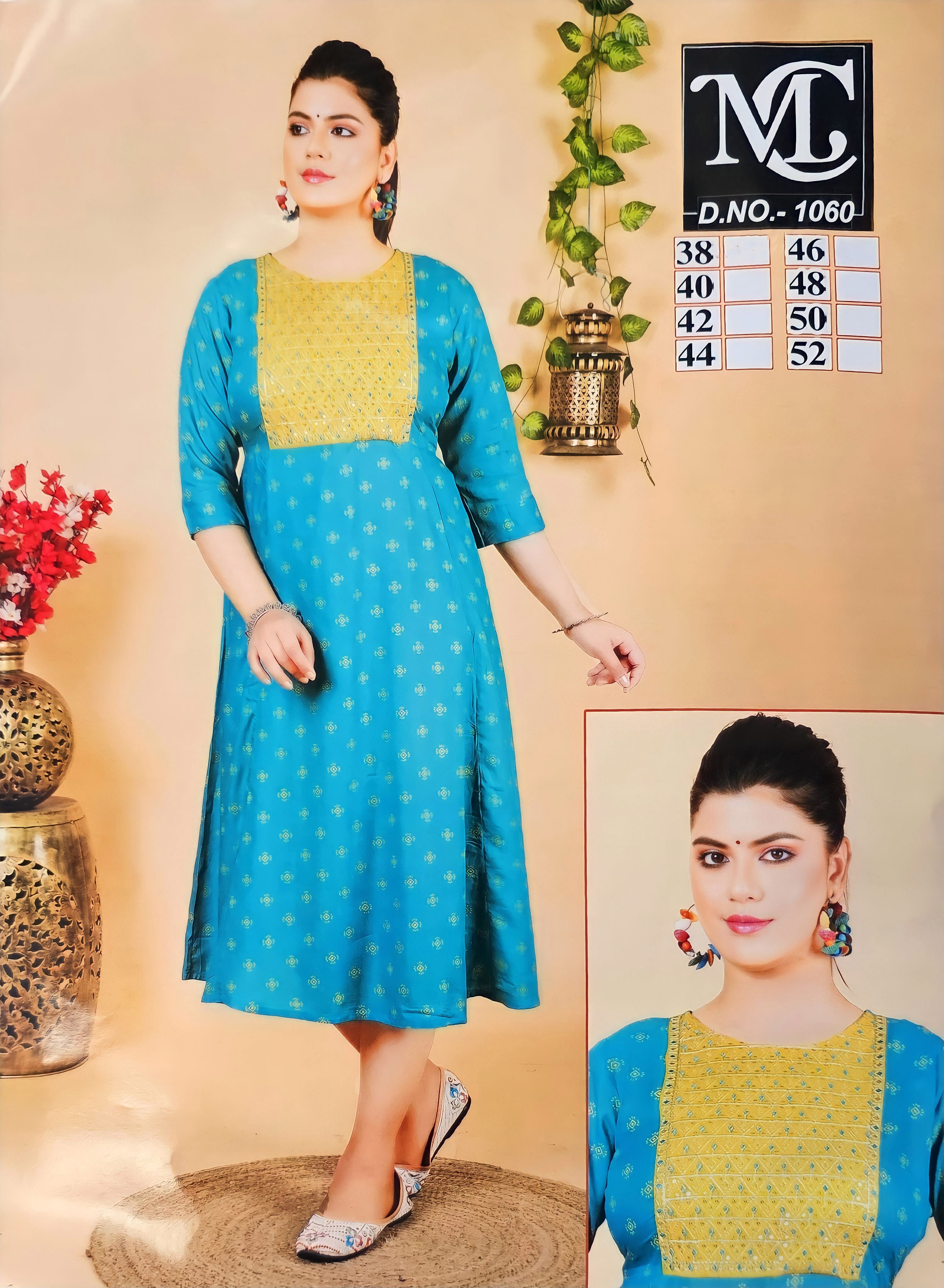 Embroidery Anarkali Kurtis Collection