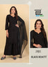 Blue Hills Presents Black Beauty Series 2001-2004 Rayon With Work Anarkali Suit Collections