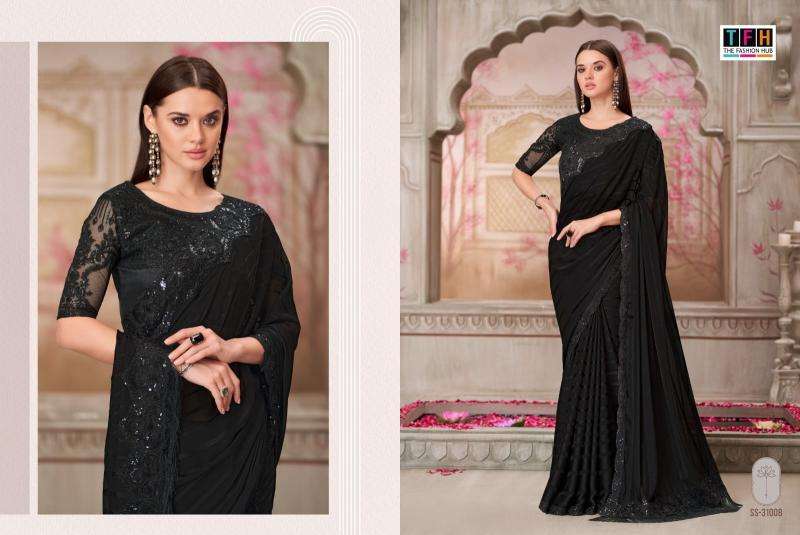 TFH PRESENTS SILVER SCREEN  HEAVY DESIGNER PARTY WEAR SAREES