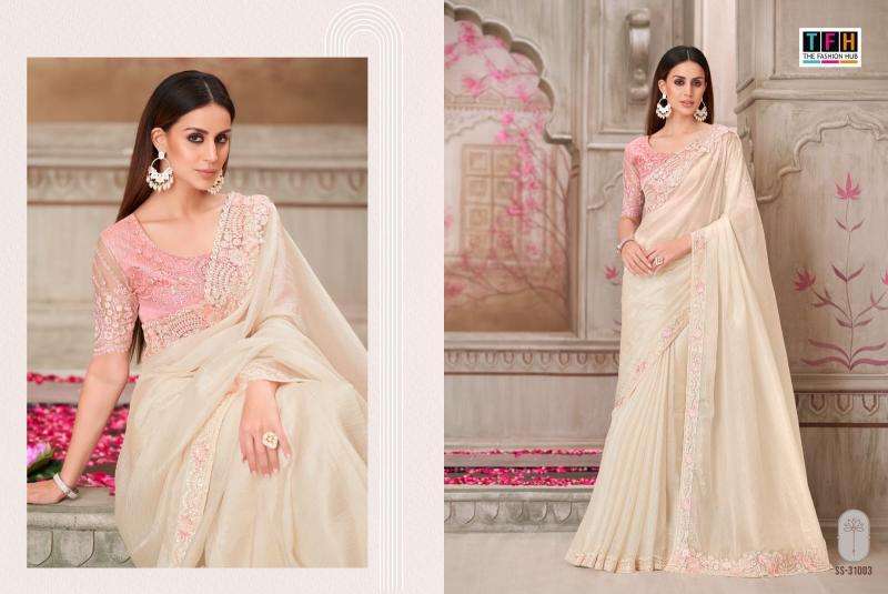 TFH PRESENTS SILVER SCREEN  HEAVY DESIGNER PARTY WEAR SAREES