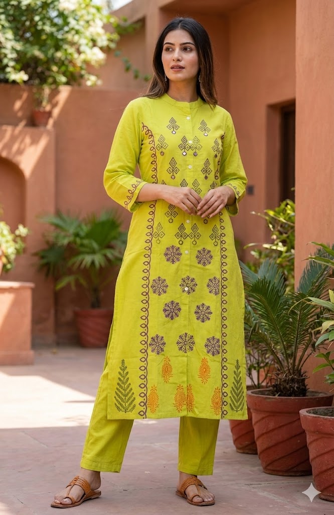 Cotton Fancy Dress Top with Pant Collection