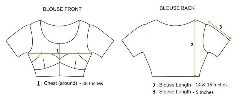 Bollywood Plain Blouse [Size 38]