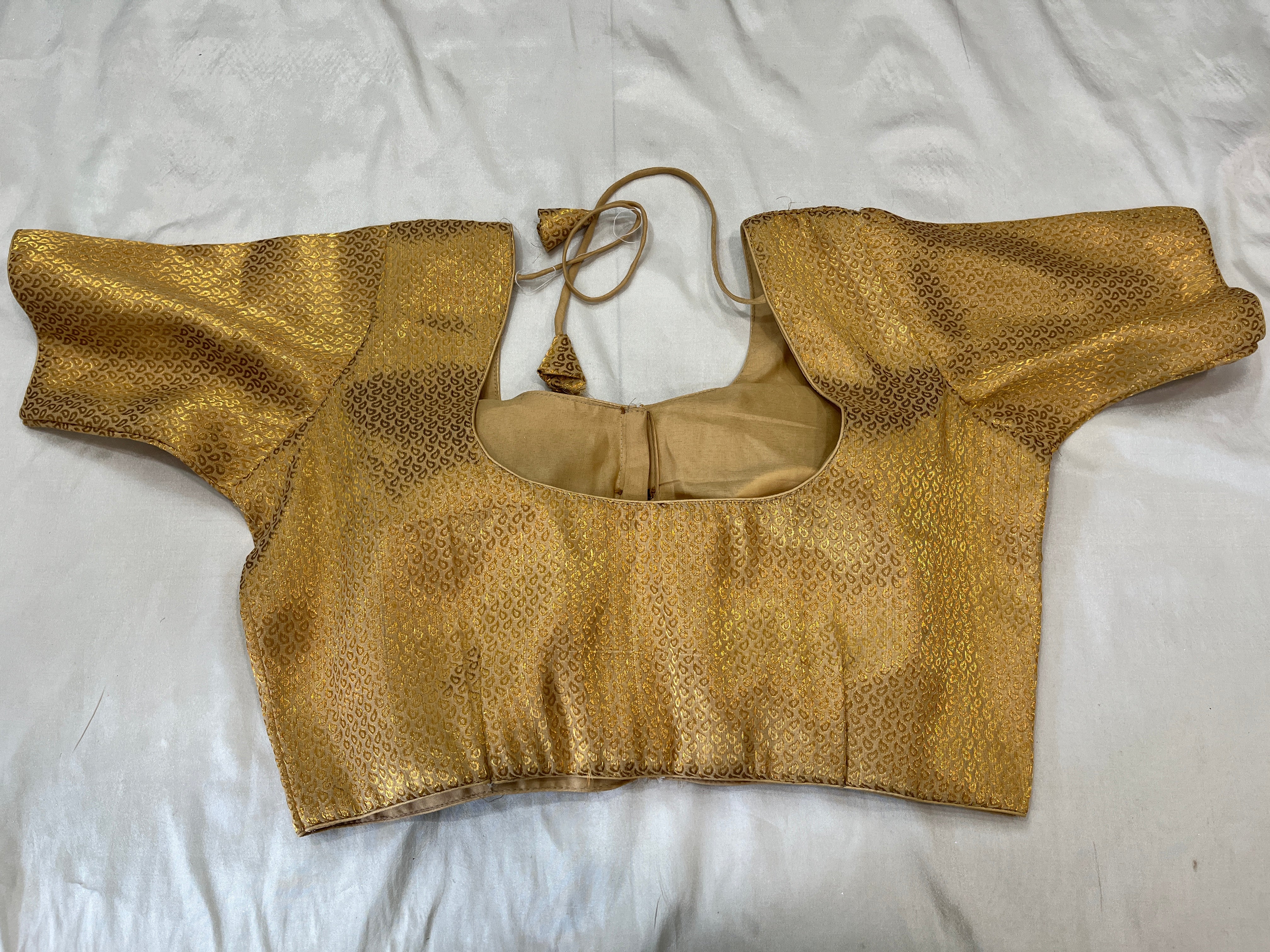 Phantom silk brocade Readmade blouse [ 40-42]