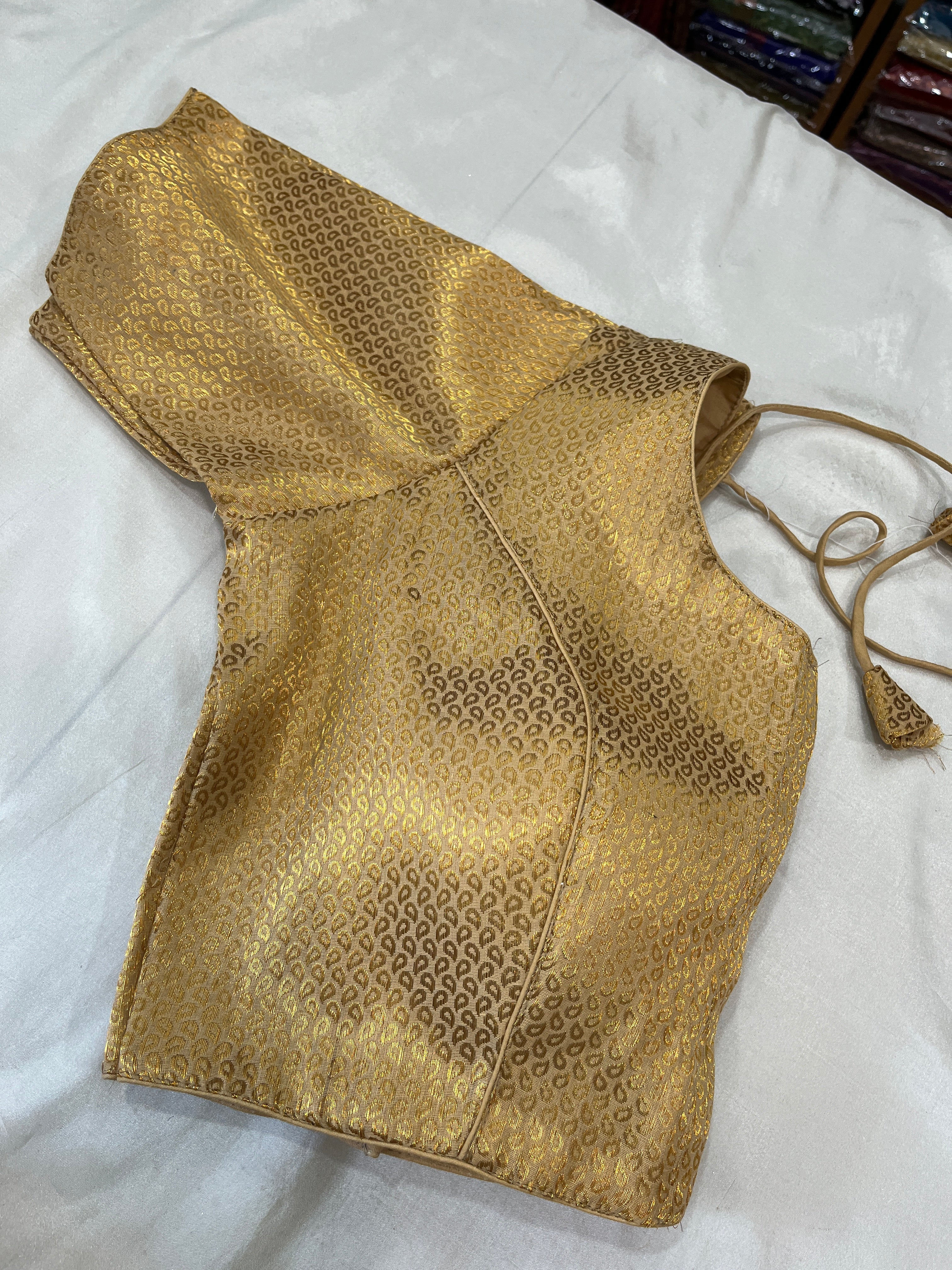 Phantom silk brocade Readmade blouse [ 40-42]