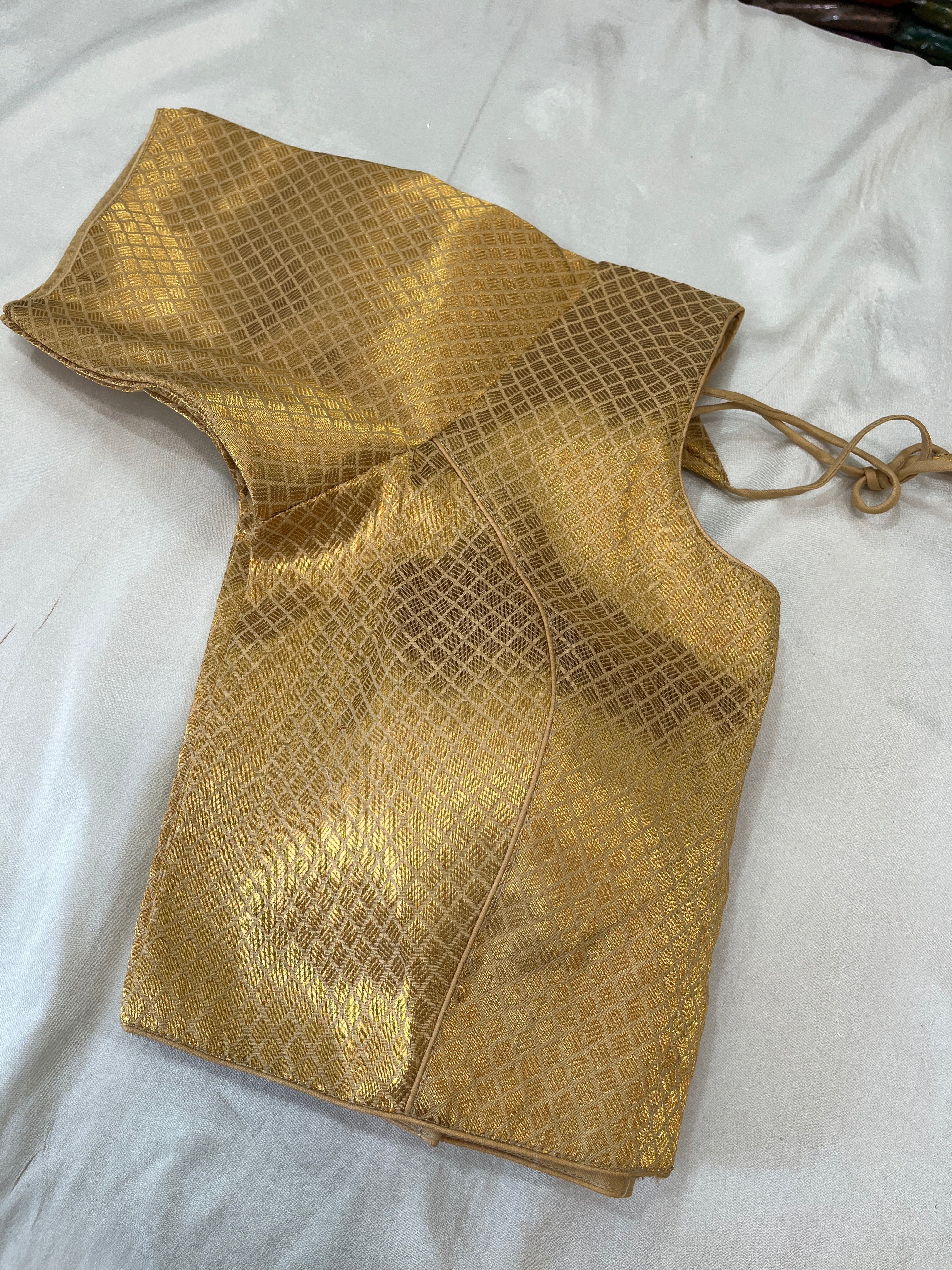 Phantom silk brocade Readmade blouse [ 40-42]