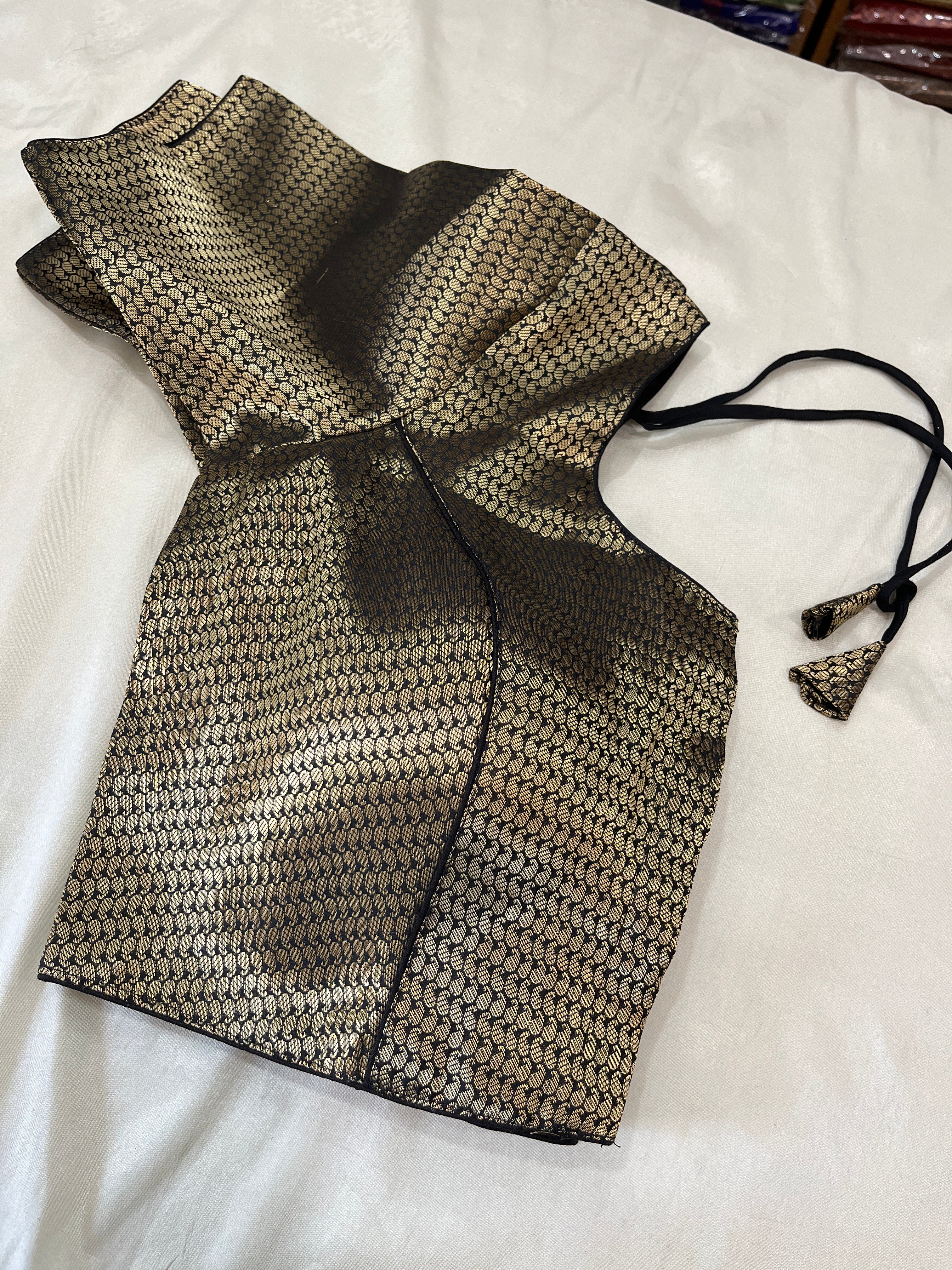 Phantom silk brocade Readmade blouse [ 40-42]
