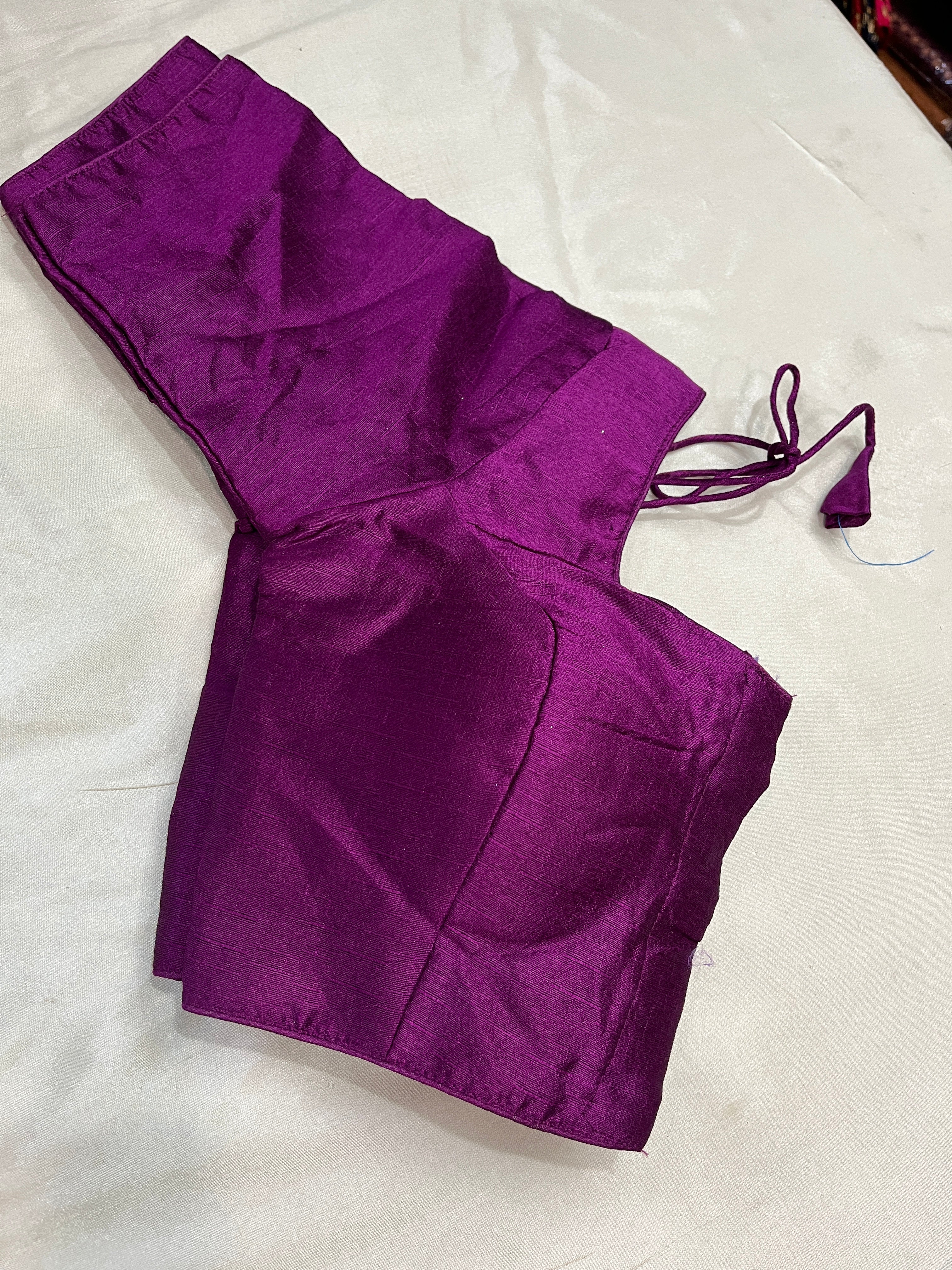 Plain Phantom silk Readmade blouse [ 36-40]
