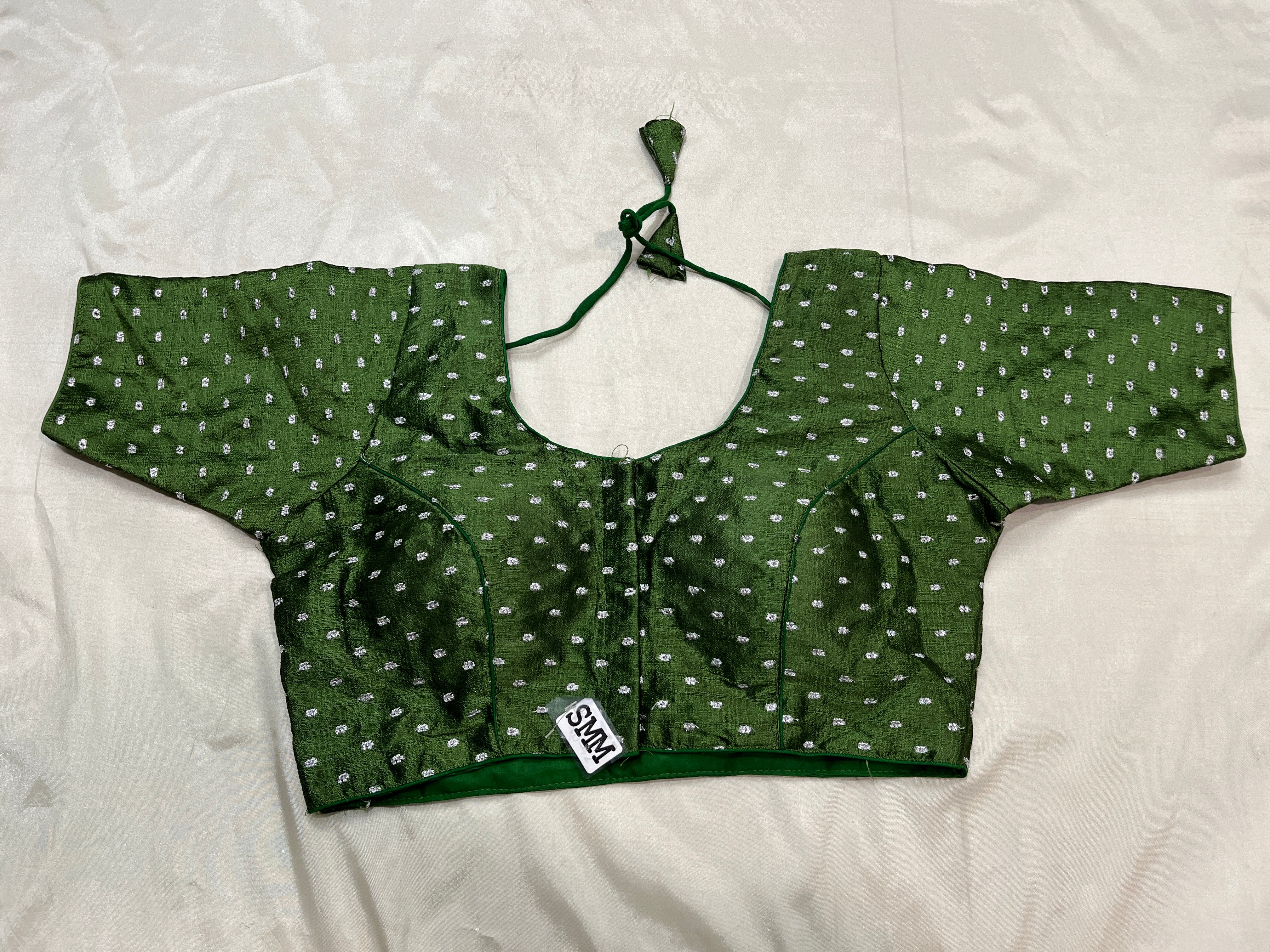 Phantom silk silver zari Readmade blouse [ 36-40]