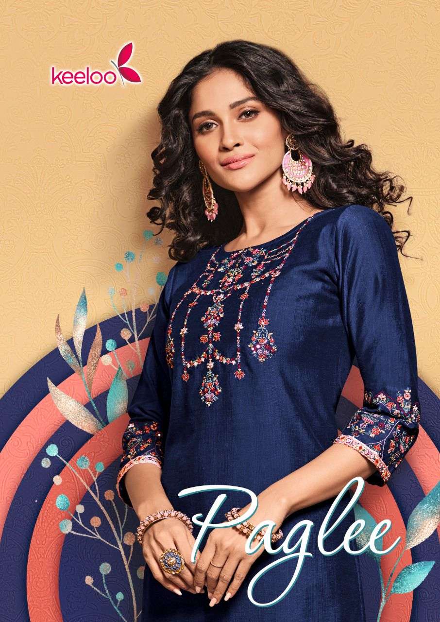 Keeloo Presents Paglee Vol-1 Fancy Viscose Designer Kurtis Collection