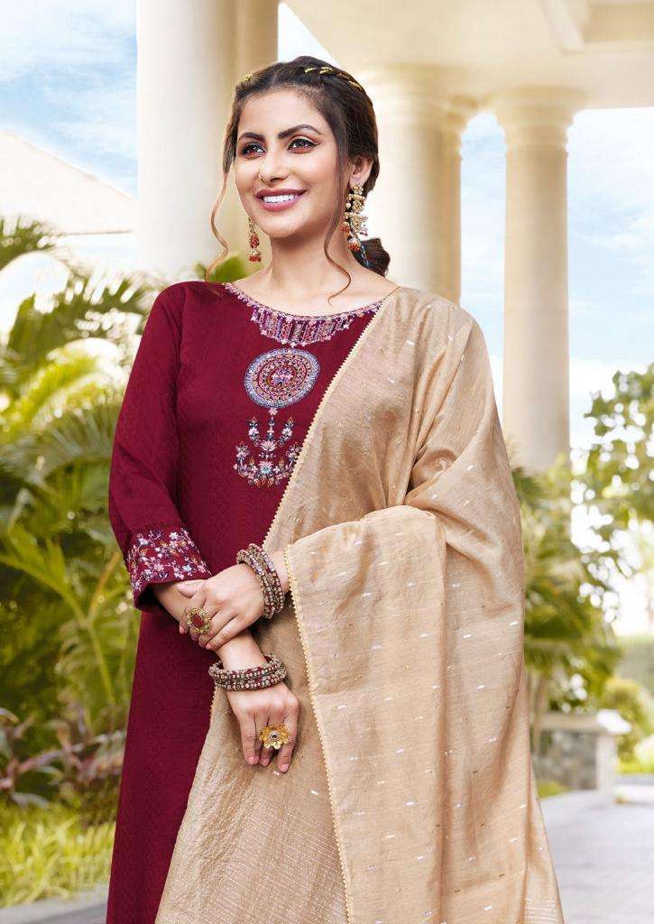 Koodee Fashion Presents Sargun Vol-1 Exclusive Designer Party Wear Kurtis With Pant And Dupatta Collection
