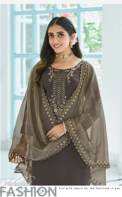 Rangoon Presents Aarohi Viscose Designer Kurtis With Pant And Dupatta Collection