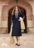 Keeloo Presents Garima Vol-1 Viscose Designer Party Wear Kurtis With Pant And Dupatta Collection.